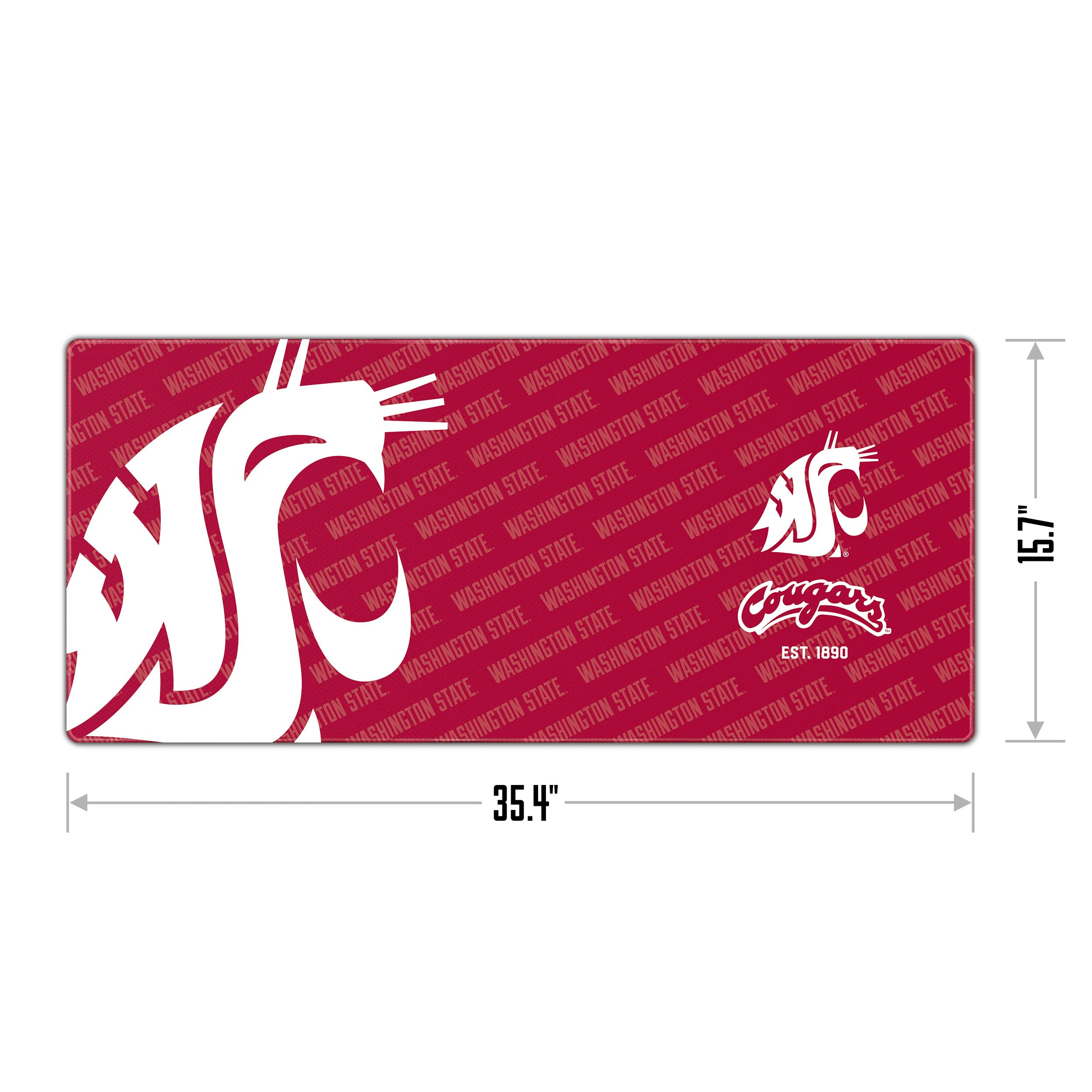 YouTheFan NCAA Washington State Cougars Logo Series Desk Pad - Sports Collectibles, Sports Memorabilia, Sports Fan Shop, Sports Gifts