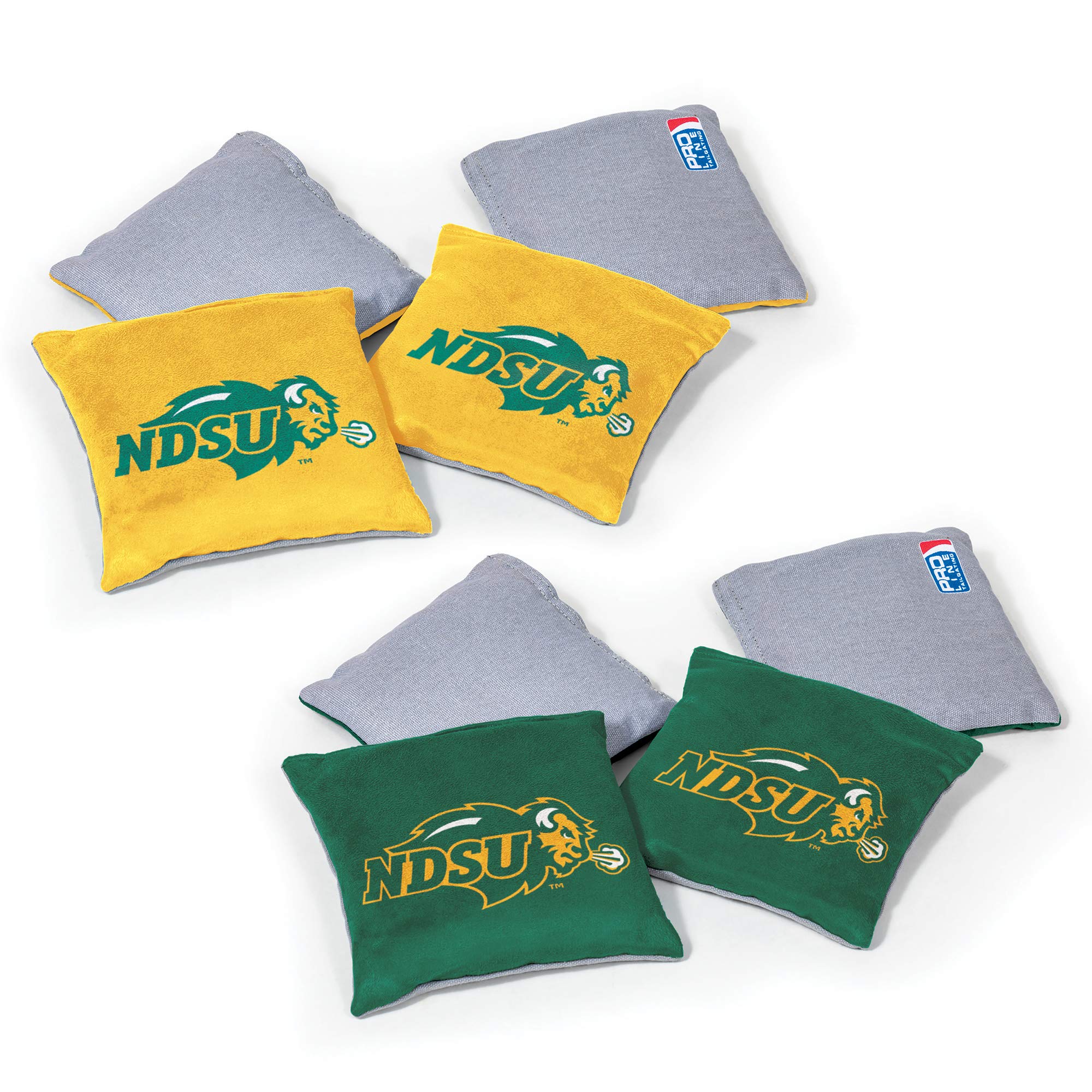 Wild Sports NCAA North Dakota State Bison 8pk Dual Sided Bean Bags, Team Color - Sports Collectibles, Sports Memorabilia, Sports Fan Shop, Sports Gifts