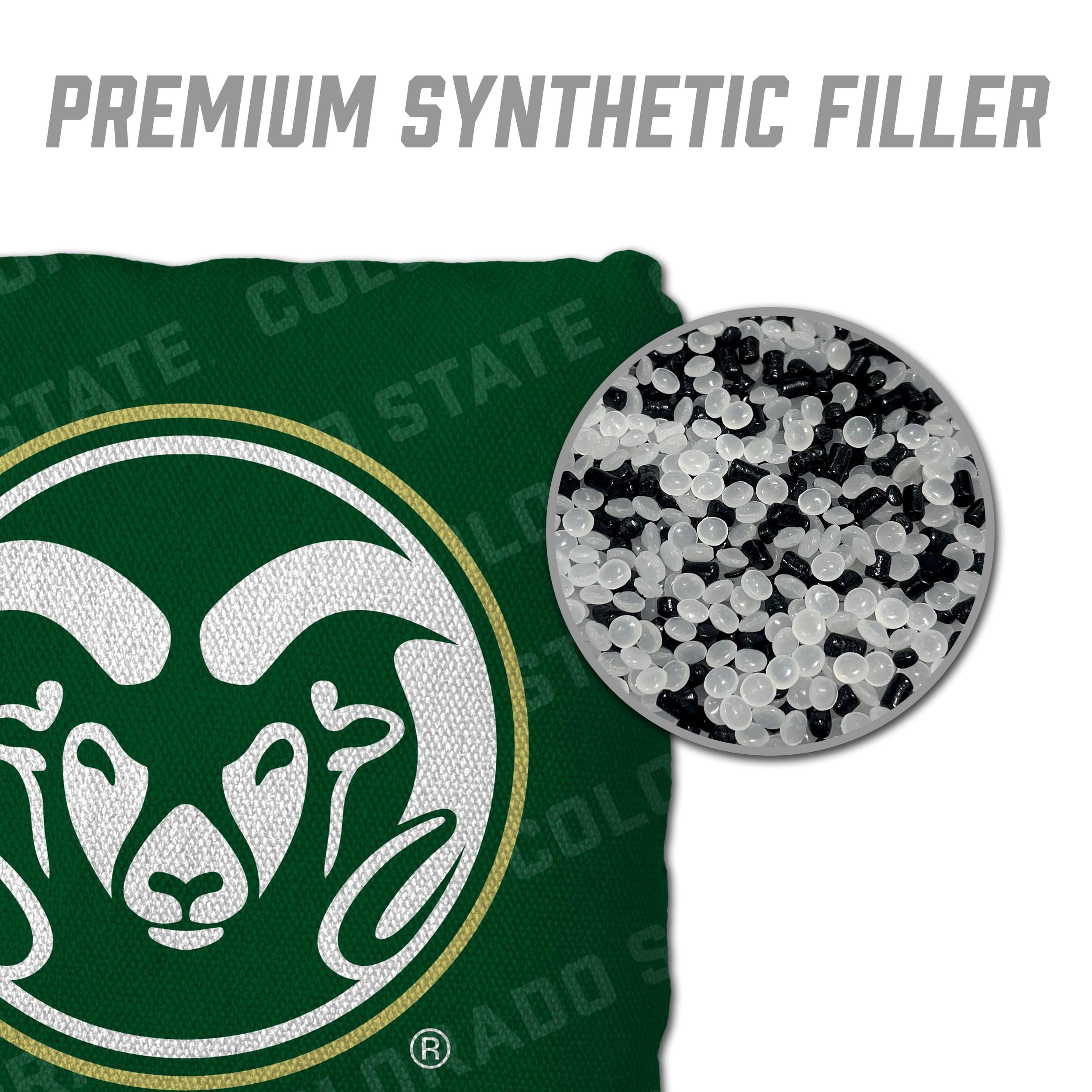 YouTheFan NCAA Colorado State Rams Cornhole Bags - 4PK - Green - Sports Collectibles, Sports Memorabilia, Sports Fan Shop, Sports Gifts