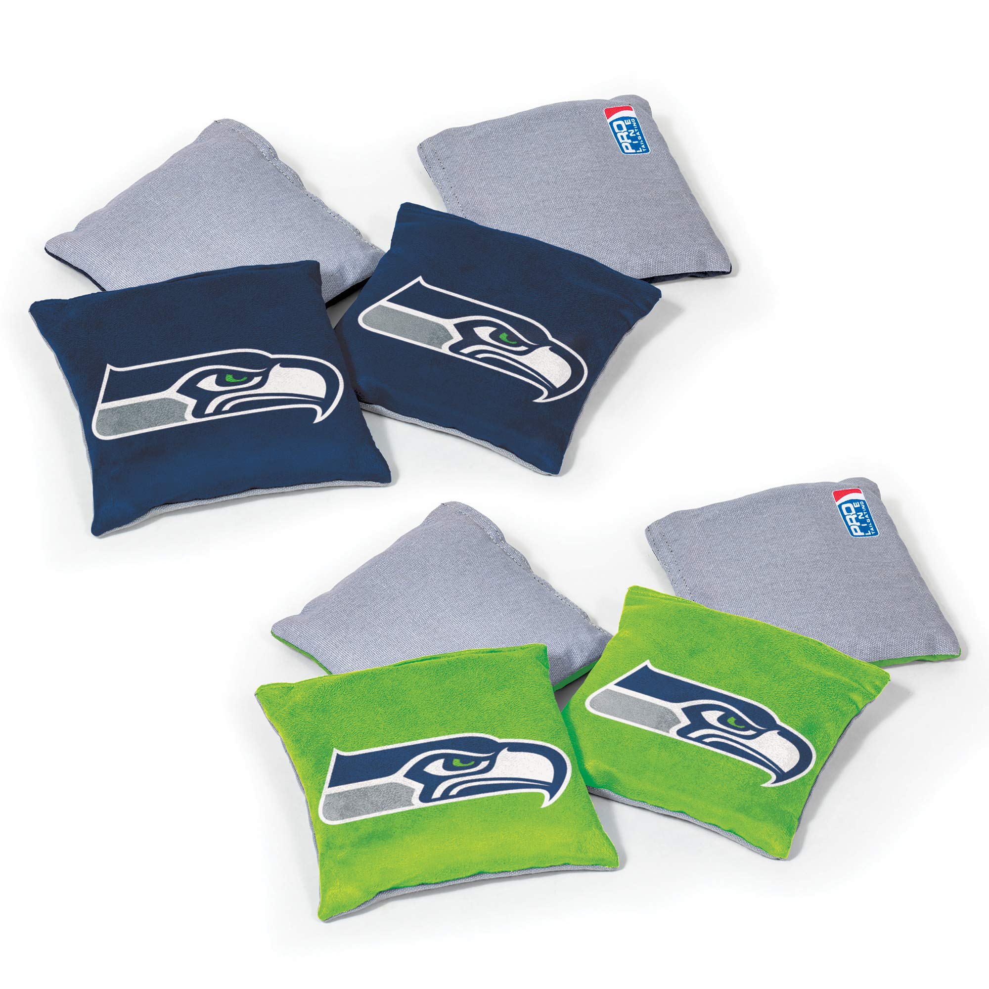 Wild Sports NFL Seattle Seahawks 8pk Dual Sided Bean Bags, Team Color - Sports Collectibles, Sports Memorabilia, Sports Fan Shop, Sports Gifts