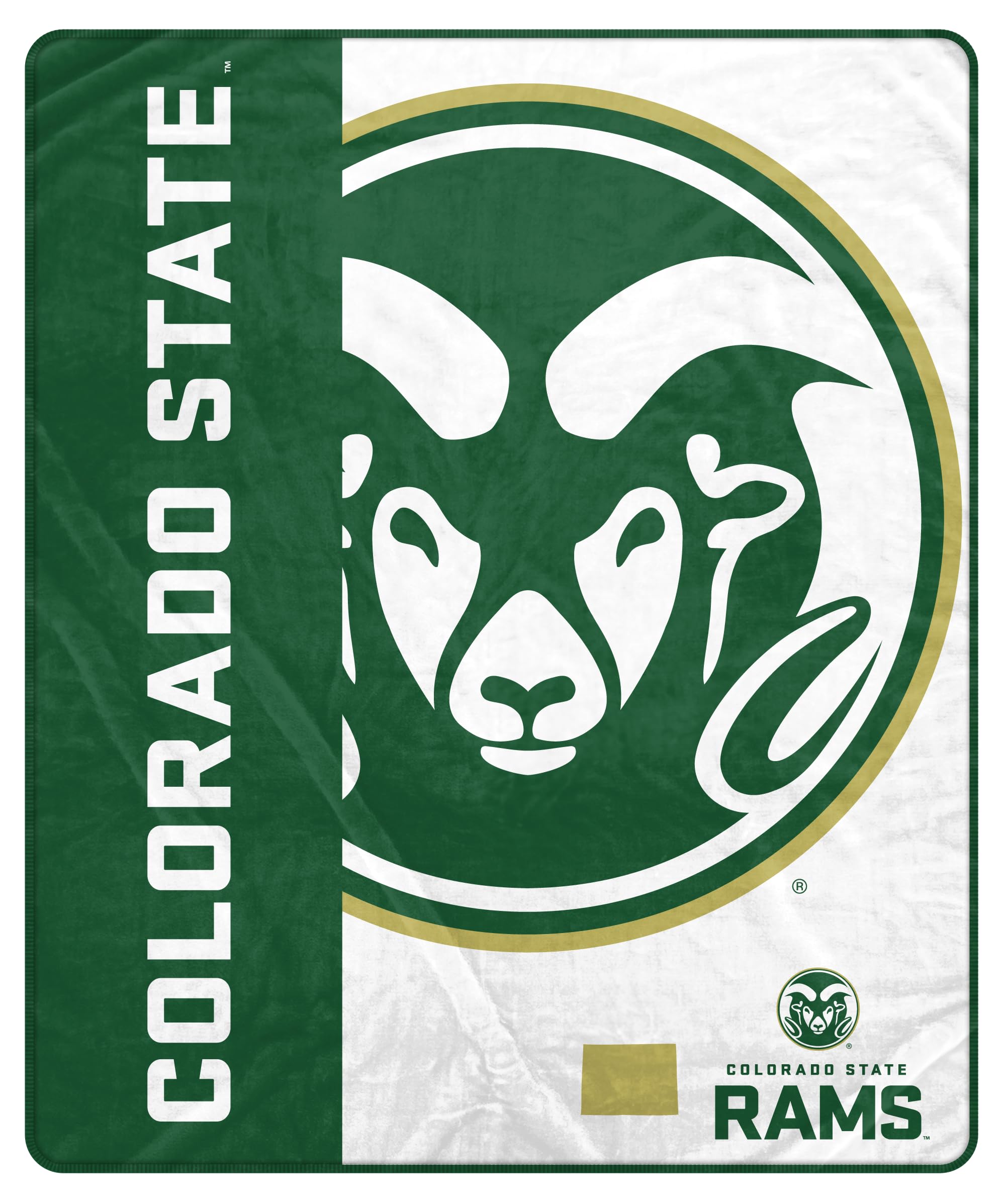 Proformance Home NCAA Colorado State Rams Endzone Ultra Soft Tailgate Throw - Sports Gifts, Sports Memorabilia, Sports Collectibles, Fan Shop