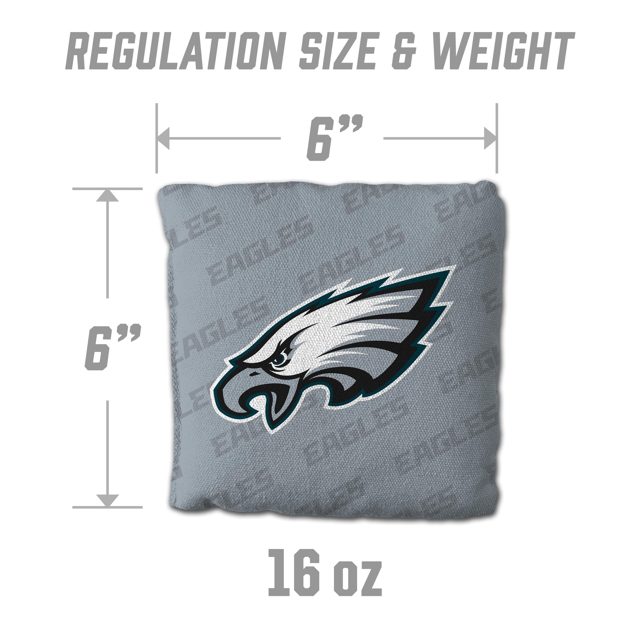 YouTheFan NFL Philadelphia Eagles Cornhole Bags - 4PK - Grey - Sports Collectibles, Sports Memorabilia, Sports Fan Shop, Sports Gifts