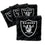 YouTheFan NFL Las Vegas Raiders Cornhole Bags - 4PK - Black - Sports Collectibles, Sports Memorabilia, Sports Fan Shop, Sports Gifts