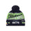 FOCO Seattle Seahawks NFL Super Bowl LX Champions Big Wordmark Stripe Pom Beanie - Sports Gifts, Sports Memorabilia, Sports Collectibles, Fan Shop