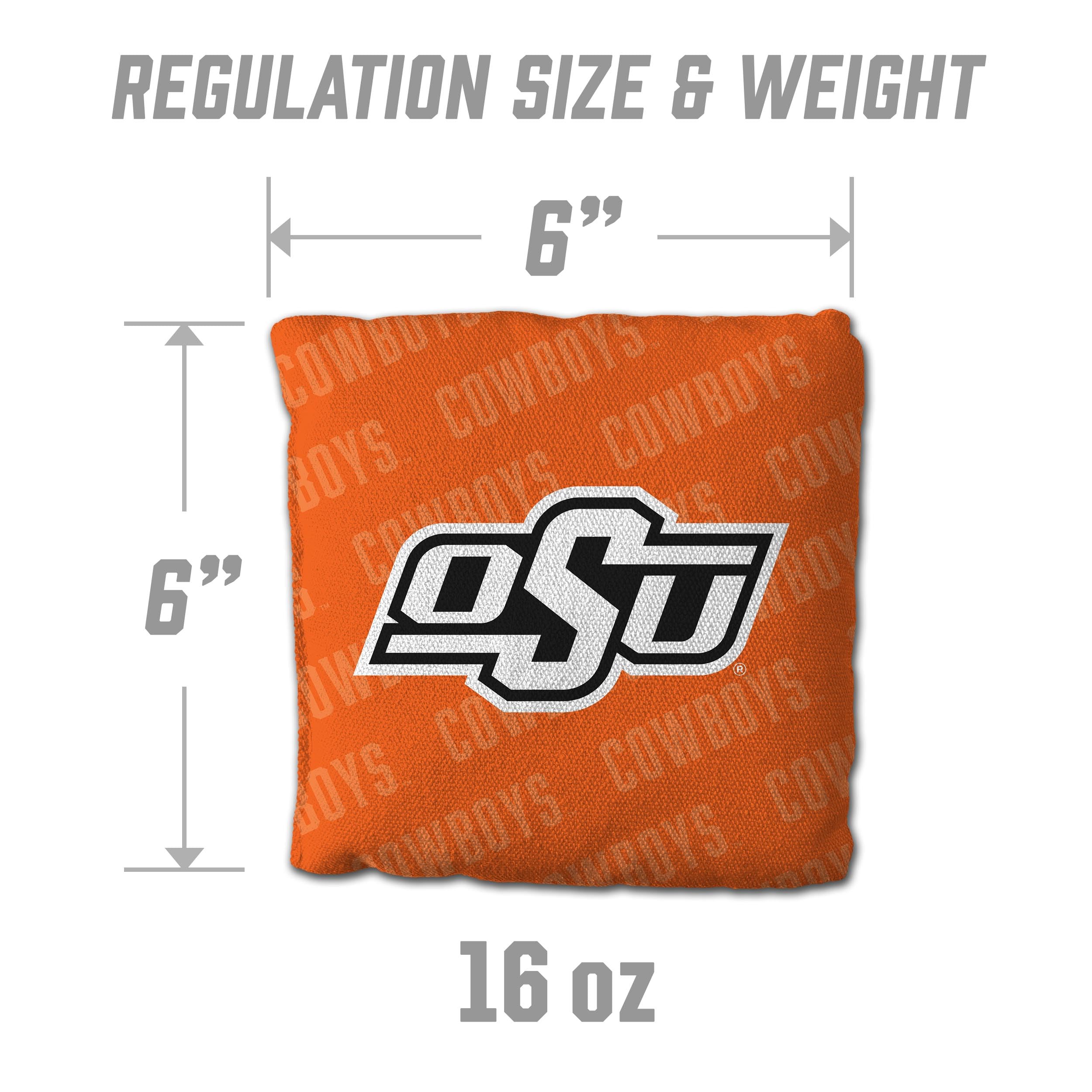YouTheFan NCAA Oklahoma State Cowboys Cornhole Bags - 4PK - Orange - Sports Collectibles, Sports Memorabilia, Sports Fan Shop, Sports Gifts