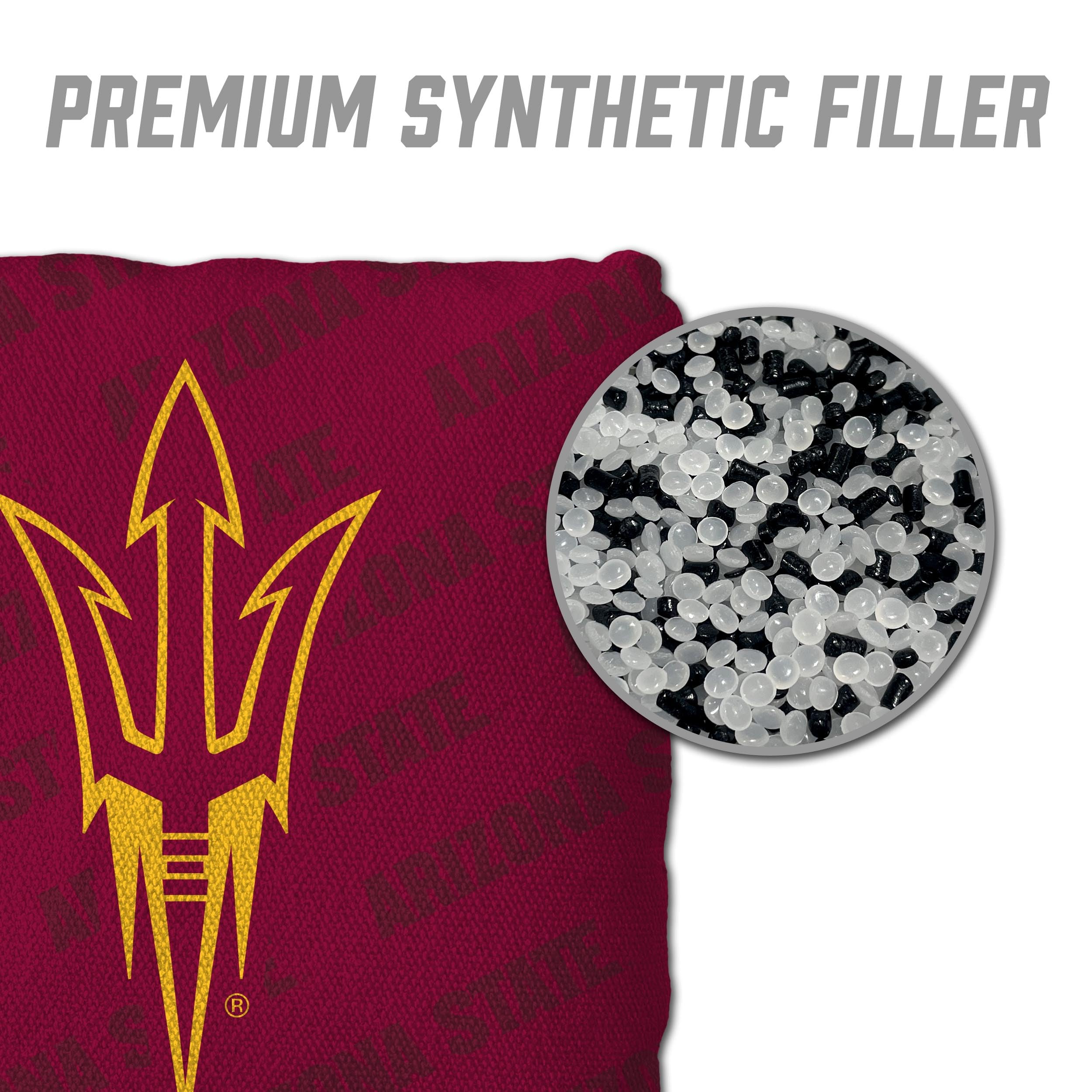 YouTheFan NCAA Arizona State Sun Devils Cornhole Bags - 4PK - Maroon - Sports Collectibles, Sports Memorabilia, Sports Fan Shop, Sports Gifts