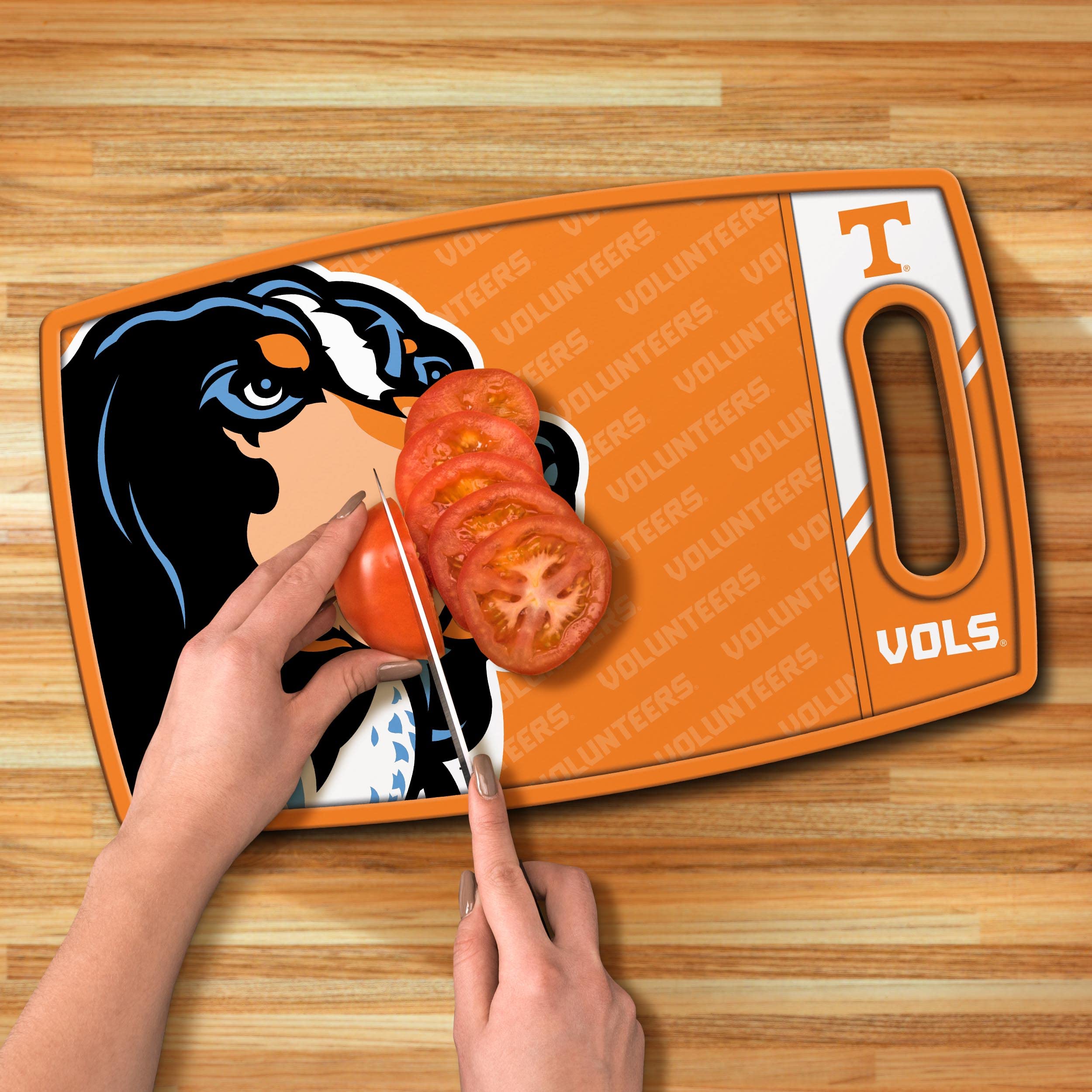YouTheFan NCAA Tennessee Volunteers Logo Series Cutting Board - Sports Collectibles, Sports Memorabilia, Sports Fan Shop, Sports Gifts