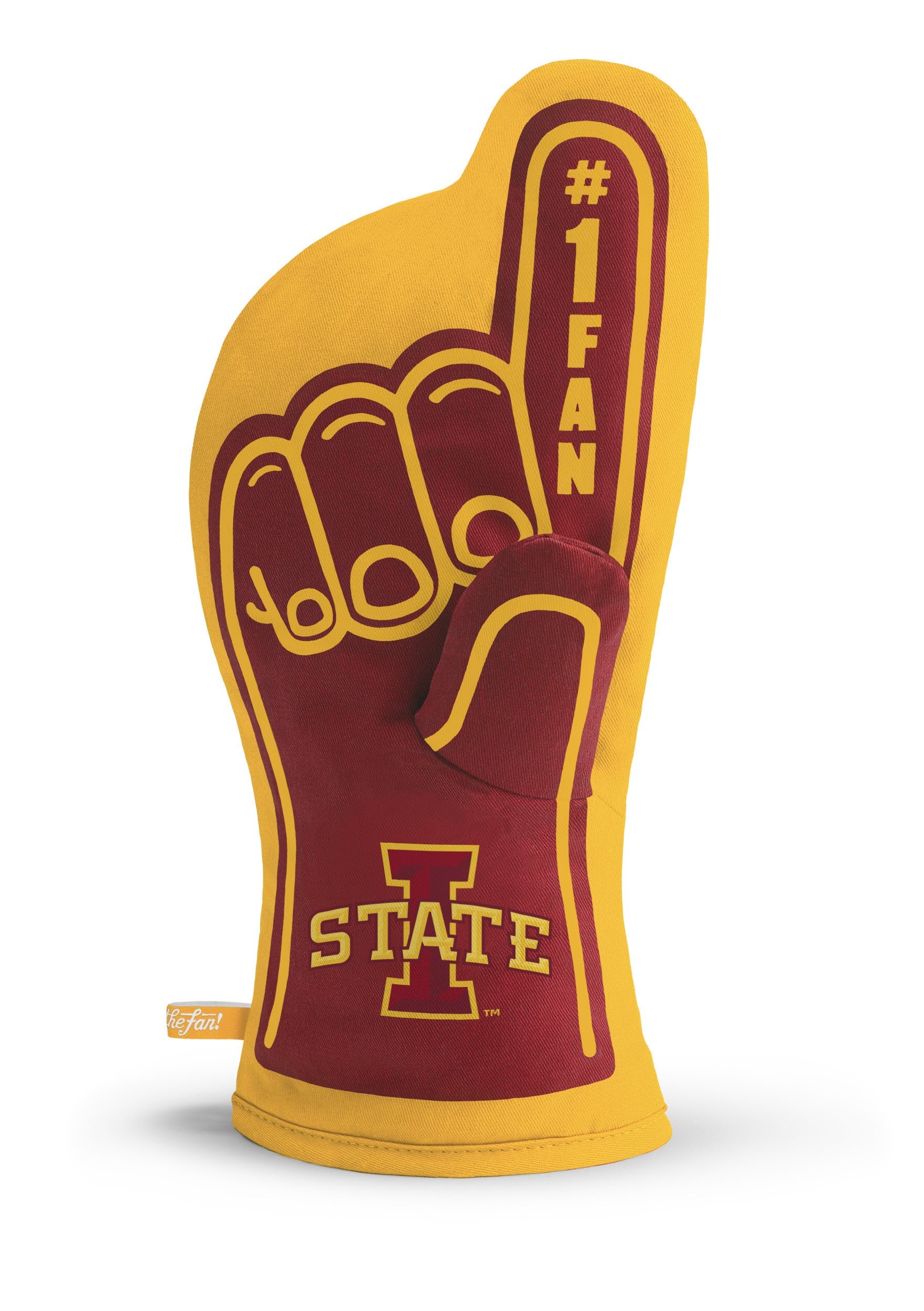 YouTheFan NCAA Iowa State Cyclones #1 Oven Mitt, Team Color, 13.25" x 6.5" - Sports Collectibles, Sports Memorabilia, Sports Fan Shop, Sports Gifts