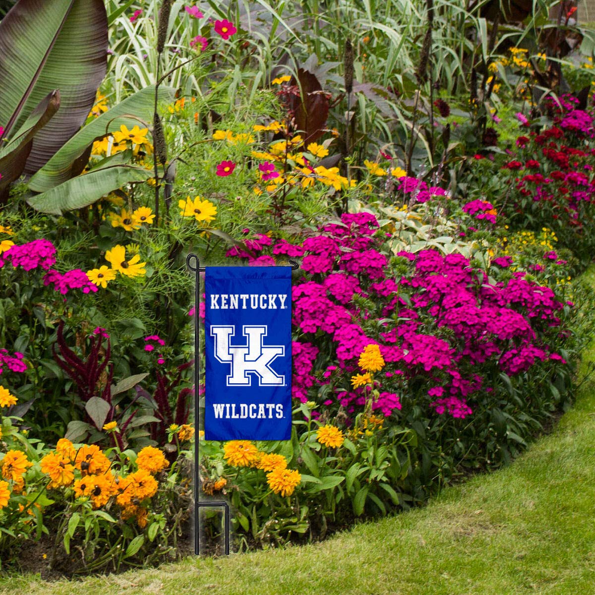 College Flags & Banners Co. Kentucky Wildcats Mini Garden and Flower Pot Flag Topper - Sports Collectibles, Sports Memorabilia, Sports Fan Shop, Sports Gifts