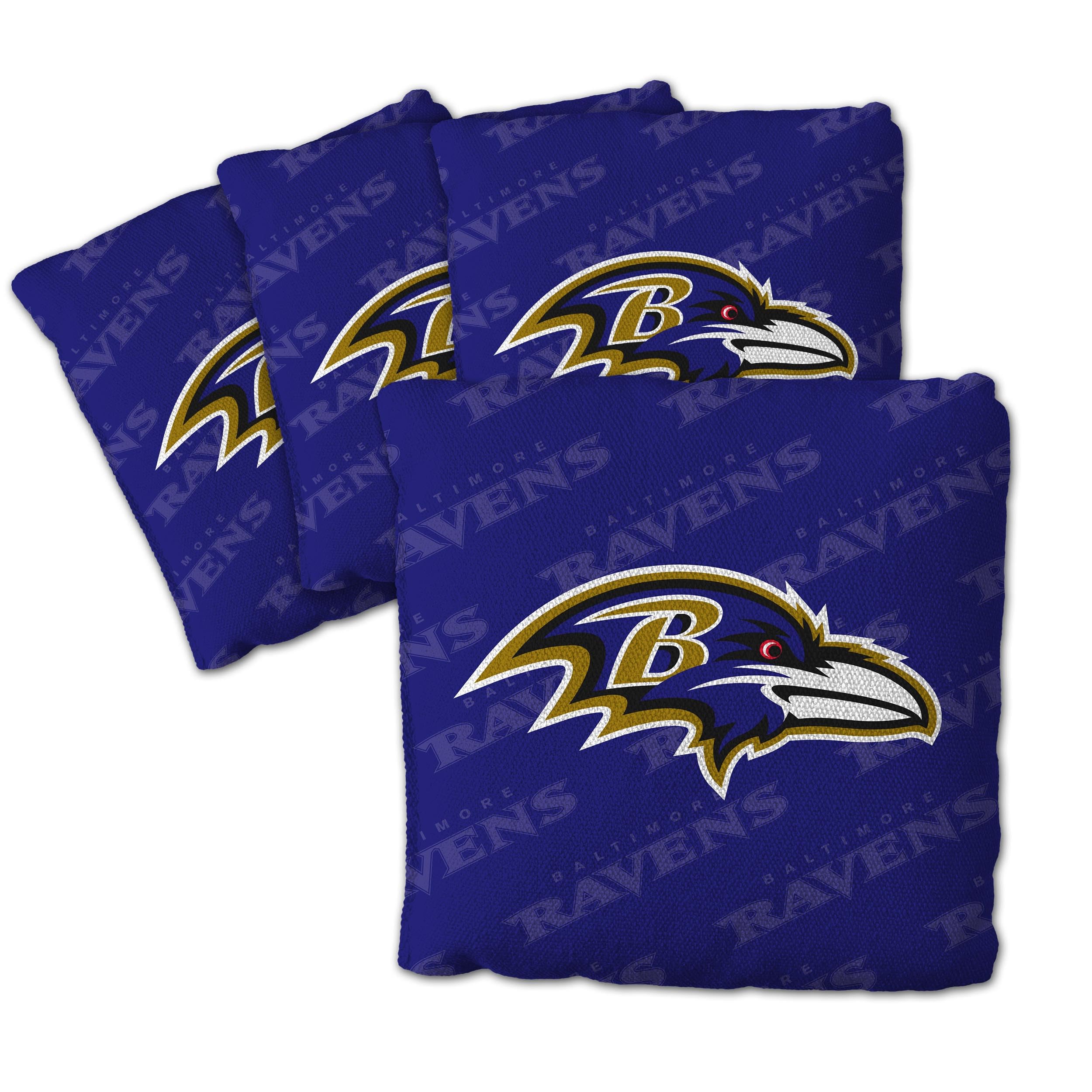 YouTheFan NFL Baltimore Ravens Cornhole Bags - 4PK - Purple - Sports Collectibles, Sports Memorabilia, Sports Fan Shop, Sports Gifts
