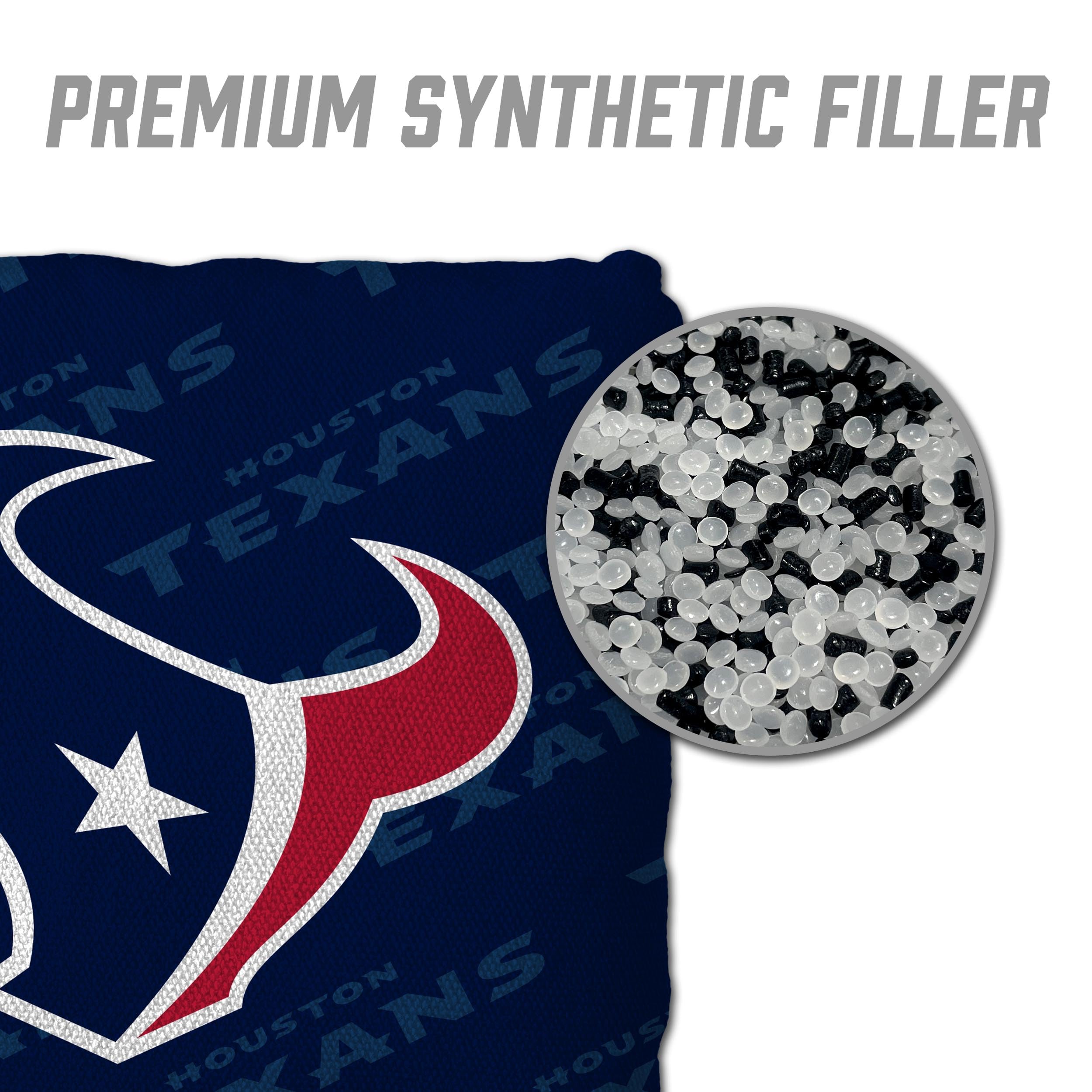 YouTheFan NFL Houston Texans Cornhole Bags - 4PK - Blue - Sports Collectibles, Sports Memorabilia, Sports Fan Shop, Sports Gifts