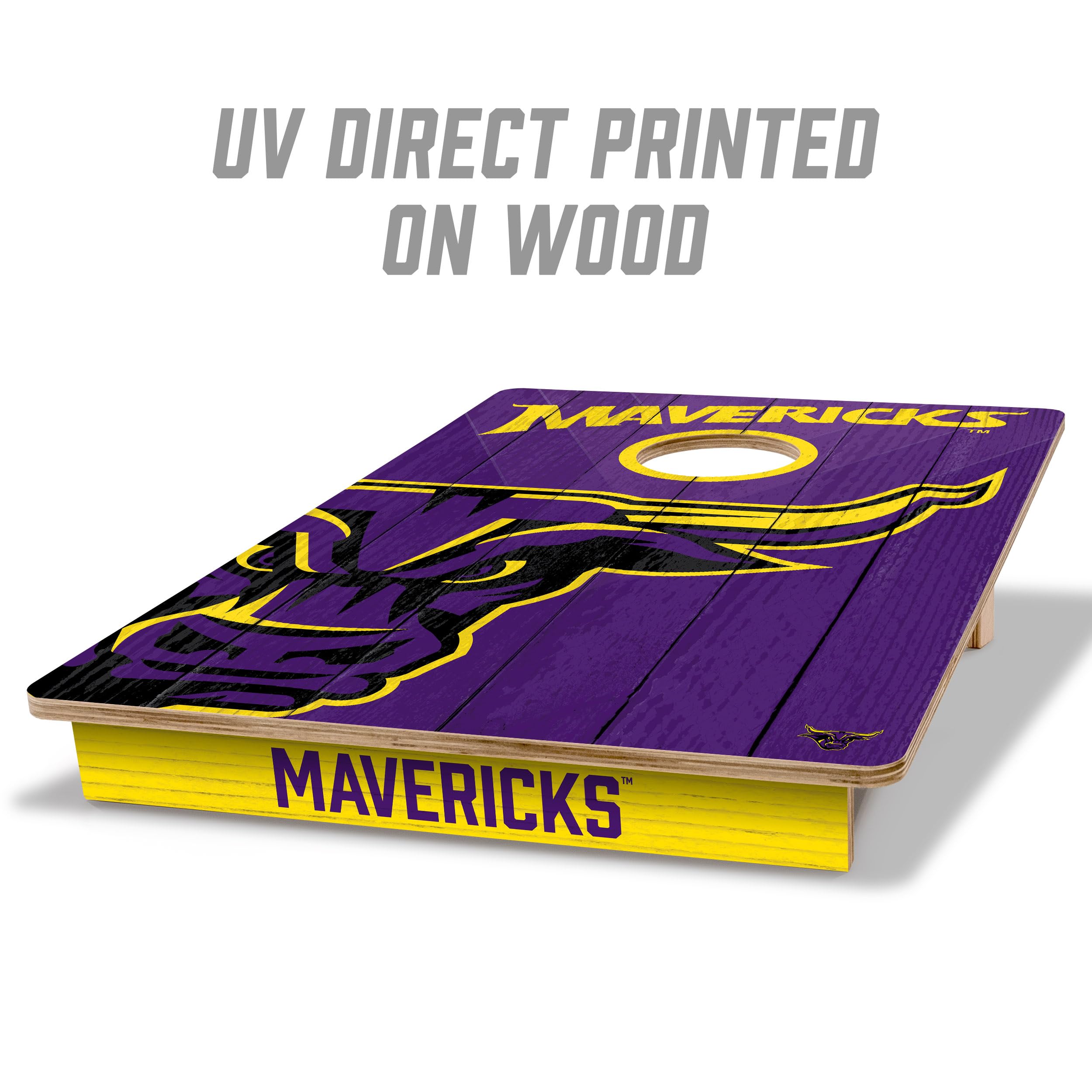 YouTheFan NCAA Minnesota State Mavericks 2’ x 3’ Wood Cornhole Game with Logo Bags - Sports Collectibles, Sports Memorabilia, Sports Fan Shop, Sports Gifts