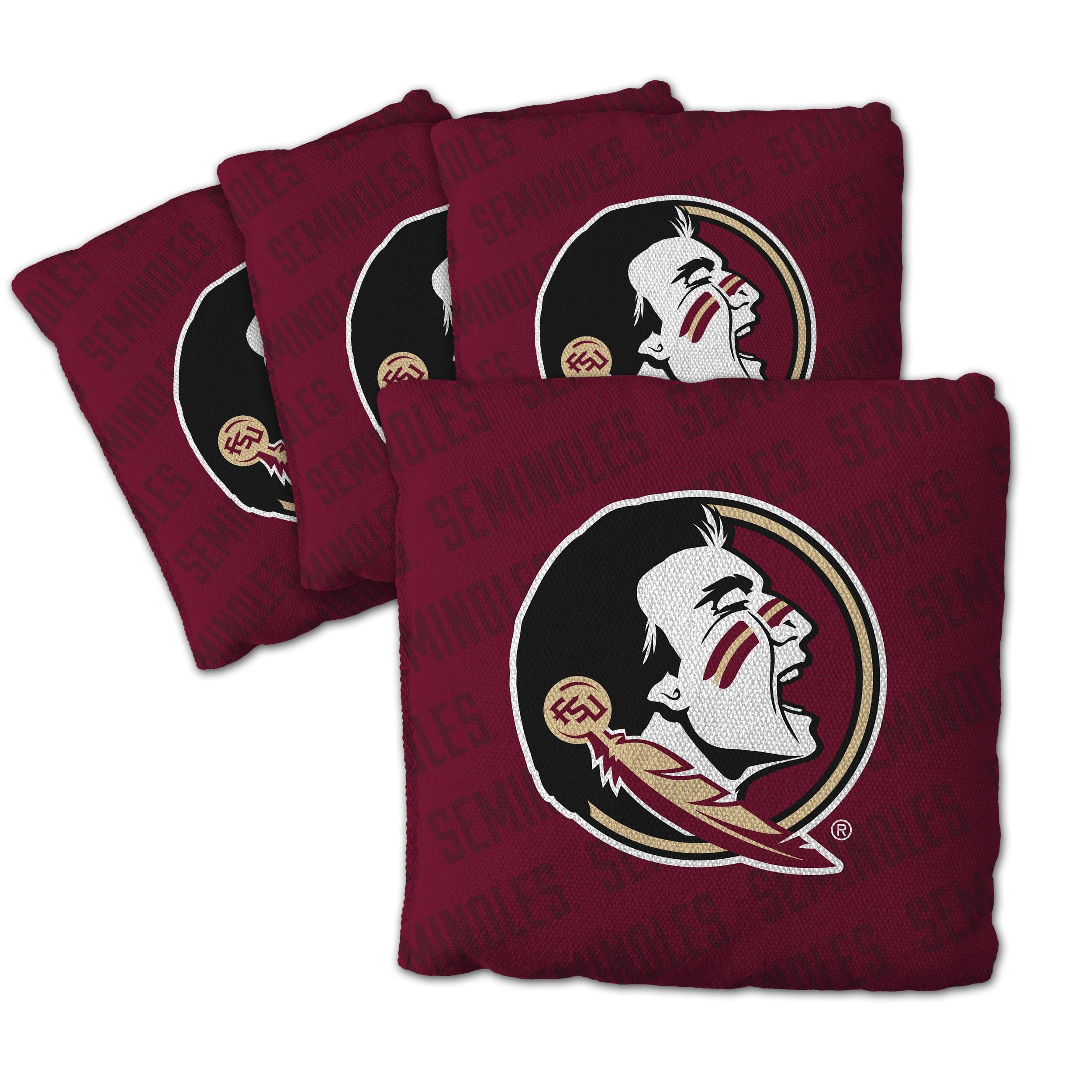 YouTheFan NCAA Florida State Seminoles Cornhole Bags - 4PK - Maroon - Sports Collectibles, Sports Memorabilia, Sports Fan Shop, Sports Gifts