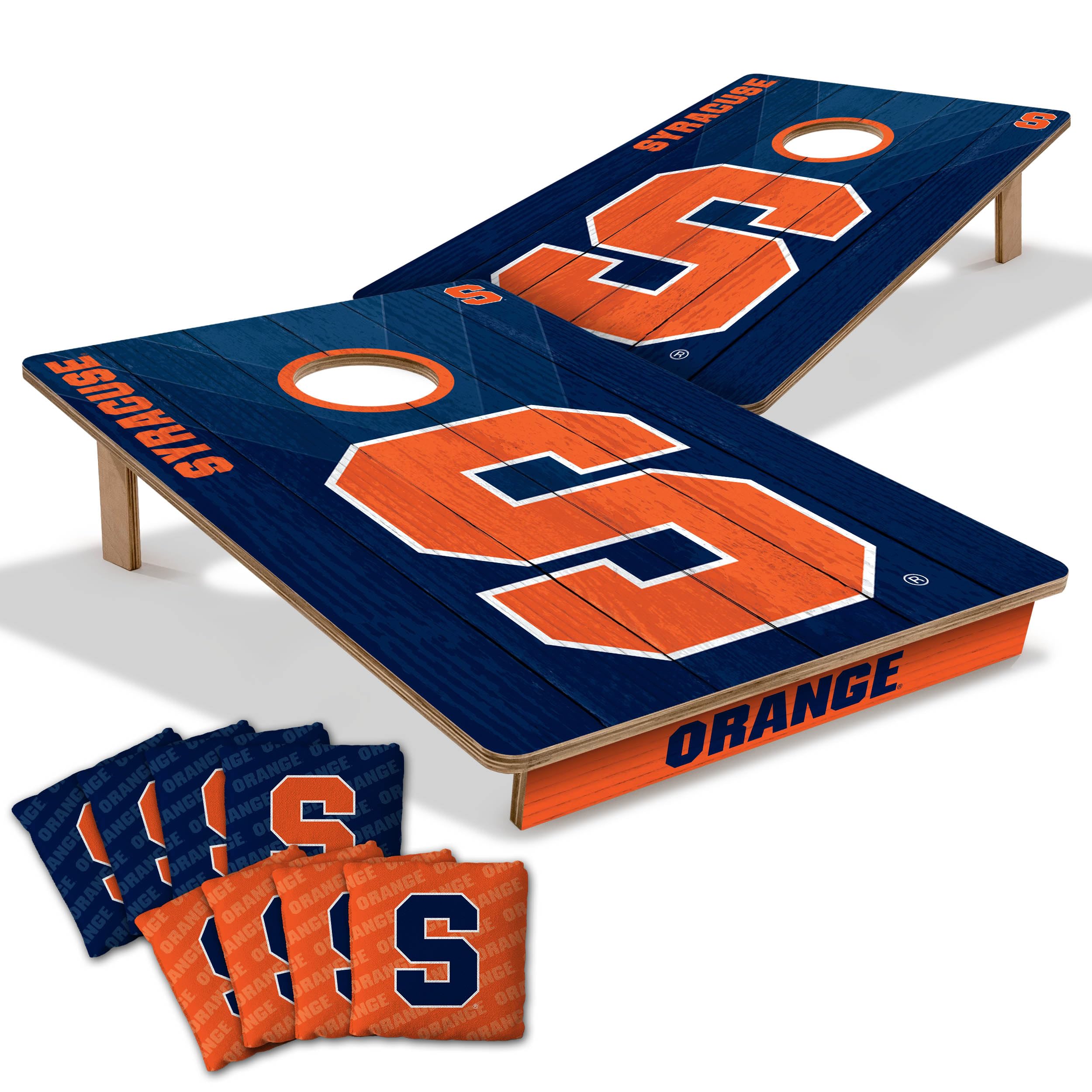 YouTheFan NCAA Syracuse Orange 2’ x 3’ Wood Cornhole Game with Logo Bags - Sports Collectibles, Sports Memorabilia, Sports Fan Shop, Sports Gifts