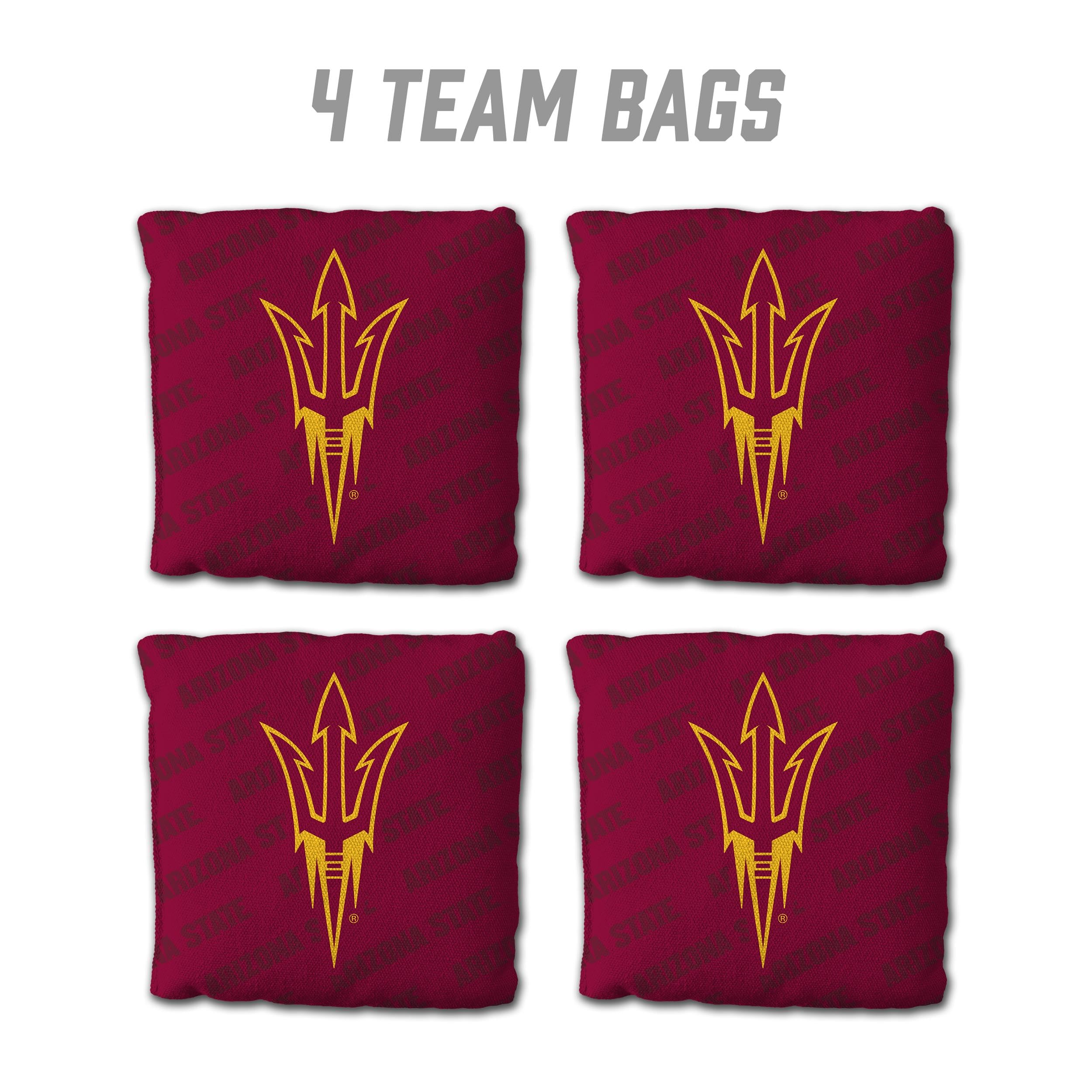 YouTheFan NCAA Arizona State Sun Devils Cornhole Bags - 4PK - Maroon - Sports Collectibles, Sports Memorabilia, Sports Fan Shop, Sports Gifts