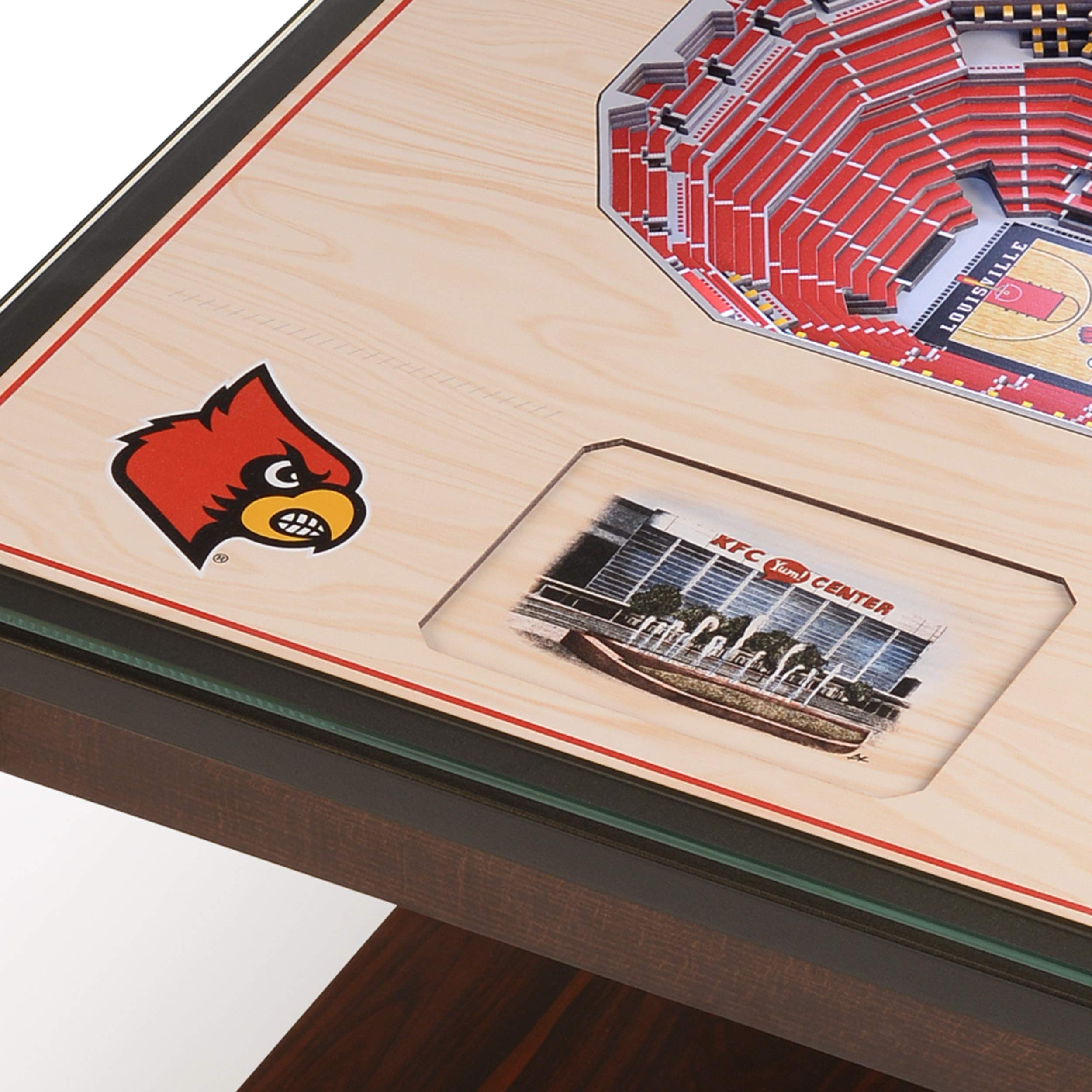 YouTheFan NCAA Louisville Cardinals 25-Layer StadiumViews Lighted End Table - Cardinal Stadium - Sports Collectibles, Sports Memorabilia, Sports Fan Shop, Sports Gifts