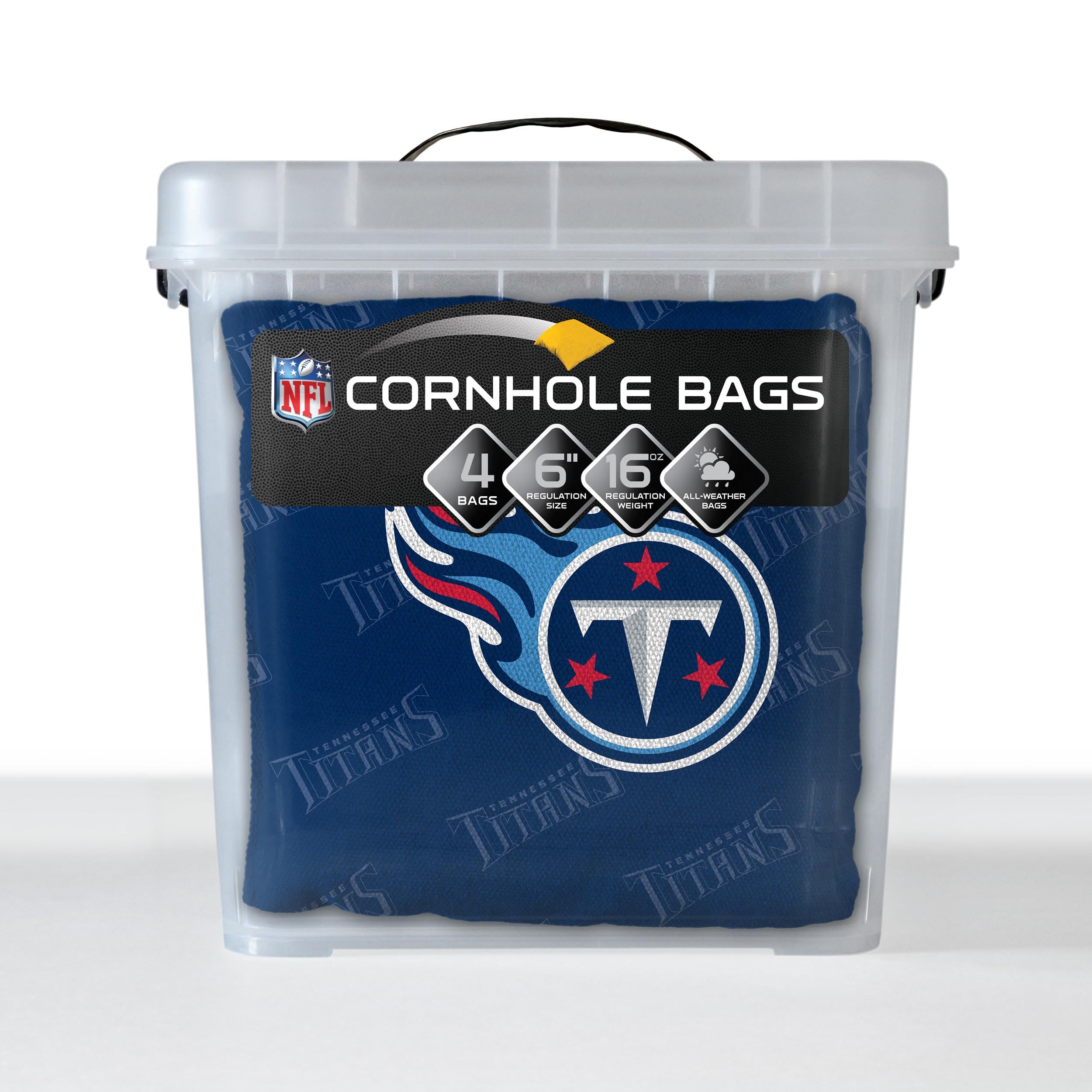 YouTheFan NFL Tennessee Titans Cornhole Bags - 4PK - Navy Blue - Sports Collectibles, Sports Memorabilia, Sports Fan Shop, Sports Gifts