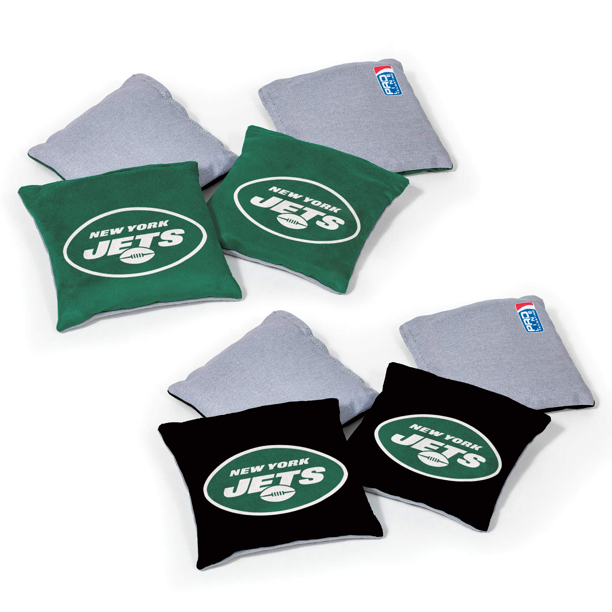 Wild Sports NFL New York Jets 8pk Dual Sided Bean Bags, Team Color - Sports Collectibles, Sports Memorabilia, Sports Fan Shop, Sports Gifts