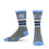 For Bare Feet Mens NCAA North Carolina Tar Heels 5 Star Crew Sock Marble Grey Large - Sports Gifts, Sports Memorabilia, Sports Collectibles, Fan Shop