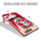 YouTheFan NCAA South Dakota Coyotes 2’ x 4’ Professional Wood Cornhole Game with Logo Bags - Sports Collectibles, Sports Memorabilia, Sports Fan Shop, Sports Gifts