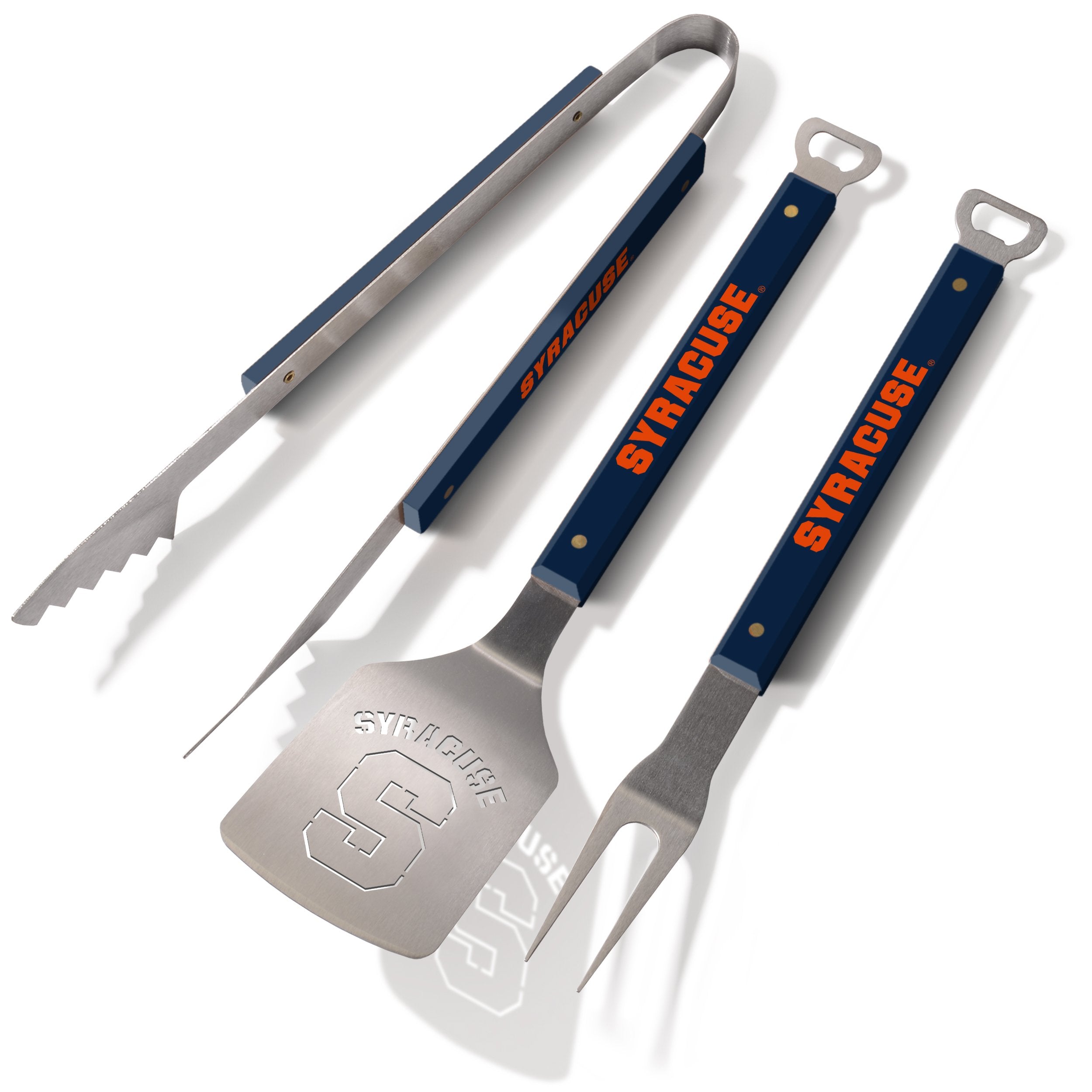 YouTheFan 9028680 NCAA Syracuse Orange Spirit Series 3-Piece BBQ Set, 22" x 9", Team Colors - Sports Collectibles, Sports Memorabilia, Sports Fan Shop, Sports Gifts