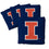 YouTheFan NCAA Illinois Fighting Illini Cornhole Bags - 4PK - Blue - Sports Collectibles, Sports Memorabilia, Sports Fan Shop, Sports Gifts