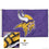 WinCraft Minnesota Vikings Embroidered Nylon Flag - Sports Collectibles, Sports Memorabilia, Sports Fan Shop, Sports Gifts