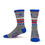 For Bare Feet Mens NFL Buffalo Bills 5 Star Crew Sock Marble Grey Large - Sports Gifts, Sports Memorabilia, Sports Collectibles, Fan Shop