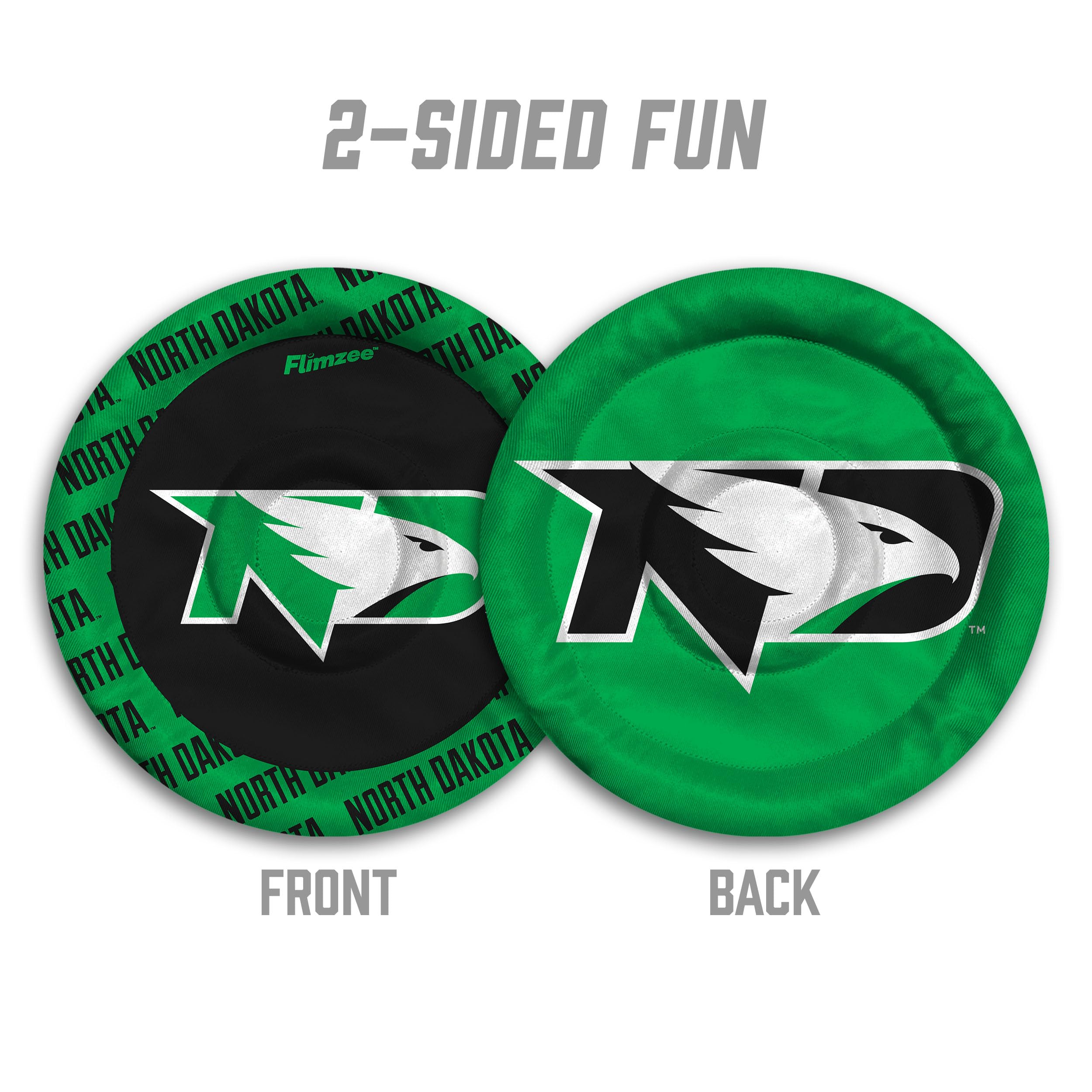 YouTheFan NCAA North Dakota Fighting Hawks Flimzee Bean-Bag Flying Disc - Sports Collectibles, Sports Memorabilia, Sports Fan Shop, Sports Gifts