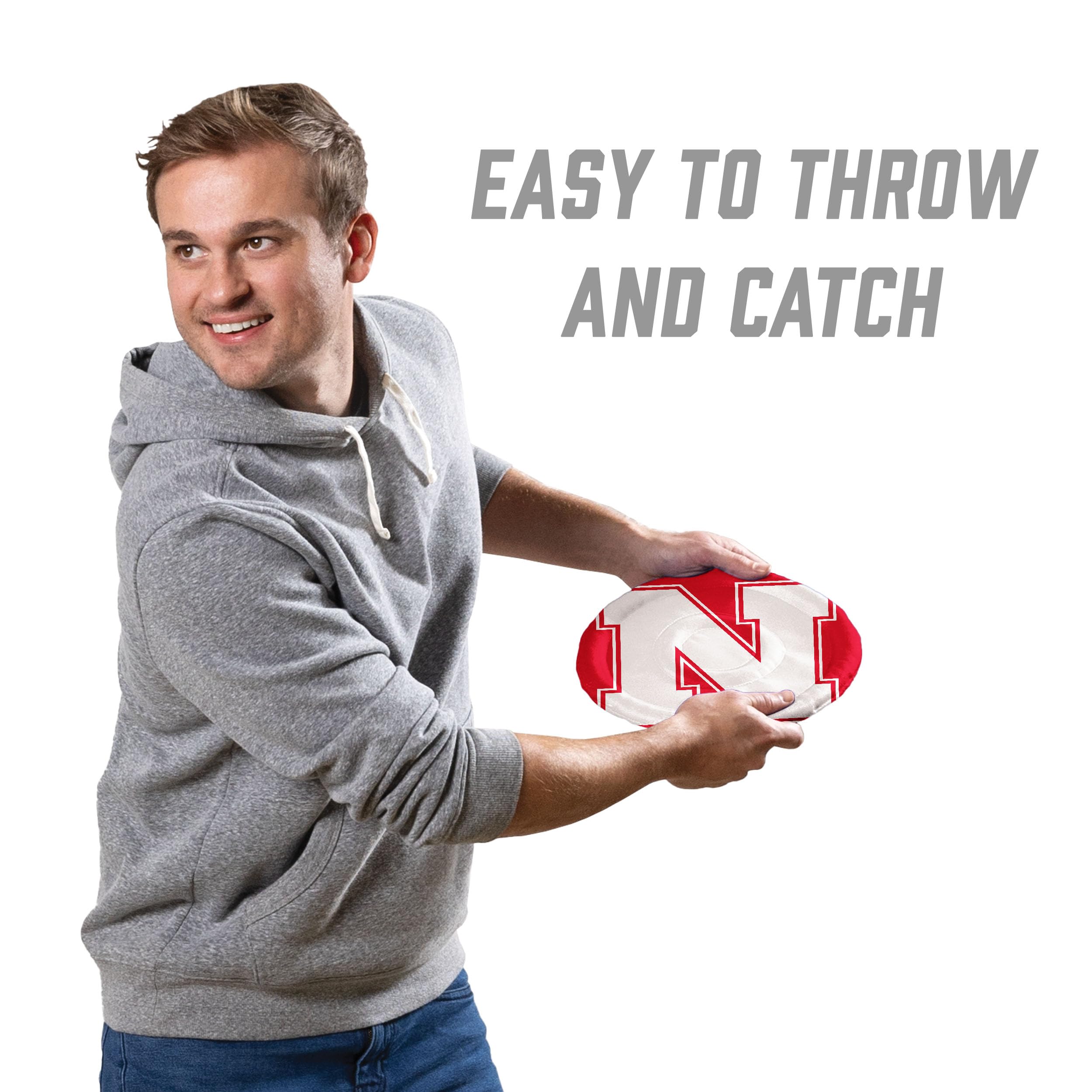 YouTheFan NCAA Nebraska Cornhuskers Flimzee Bean-Bag Flying Disc - Sports Collectibles, Sports Memorabilia, Sports Fan Shop, Sports Gifts