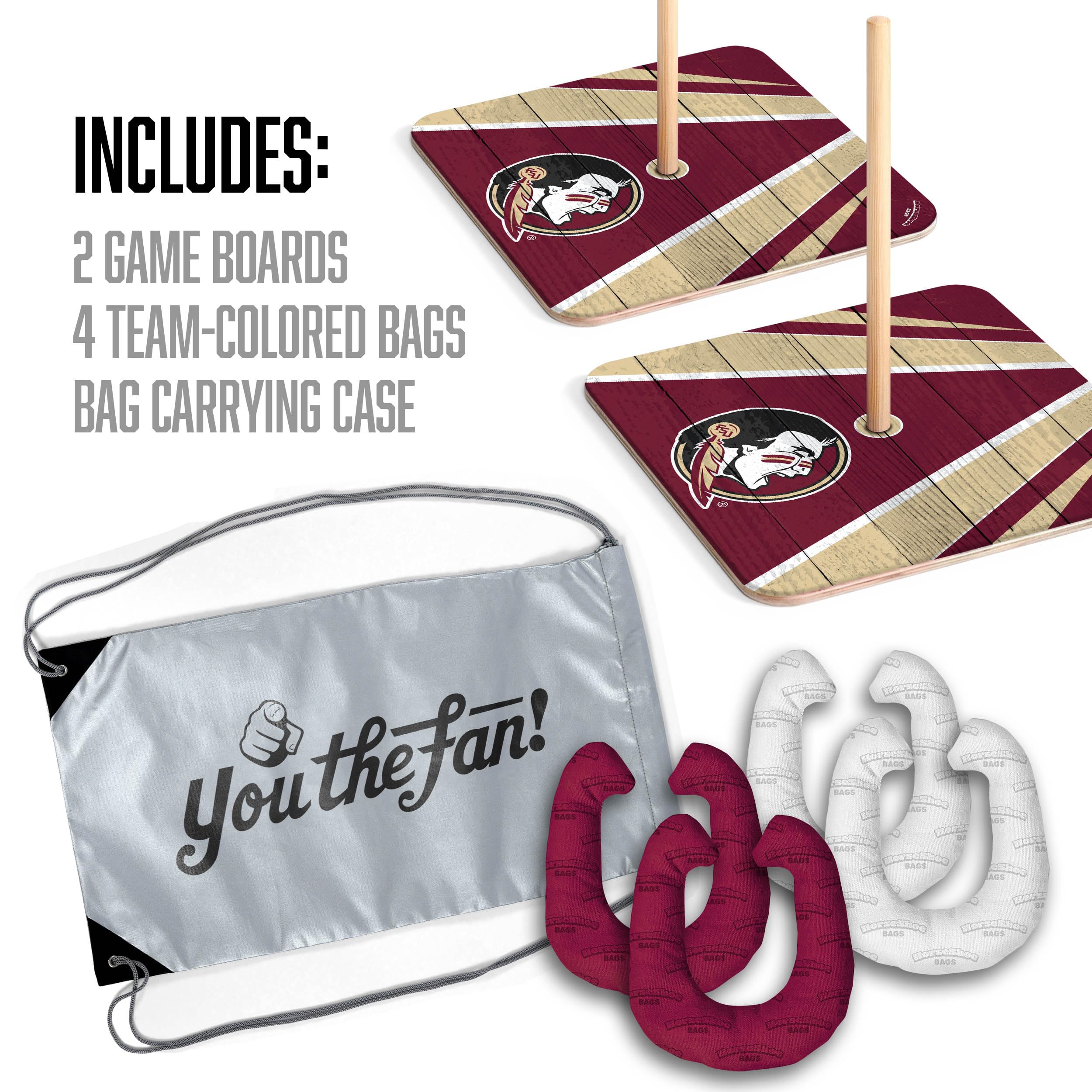 YouTheFan NCAA Florida State Seminoles Horseshoe Bags - Sports Collectibles, Sports Memorabilia, Sports Fan Shop, Sports Gifts