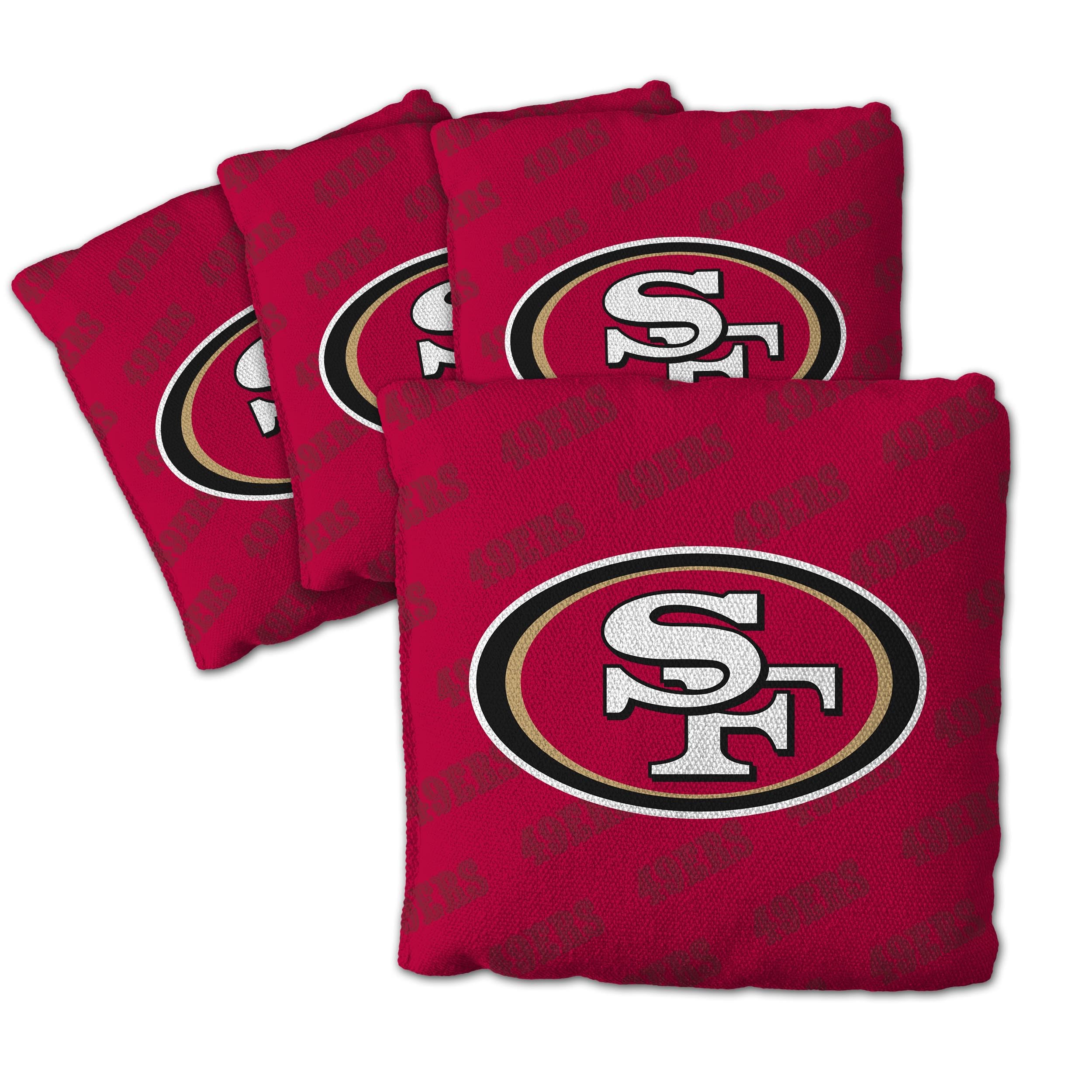 YouTheFan NFL San Francisco 49ers Cornhole Bags - 4PK - Red - Sports Collectibles, Sports Memorabilia, Sports Fan Shop, Sports Gifts