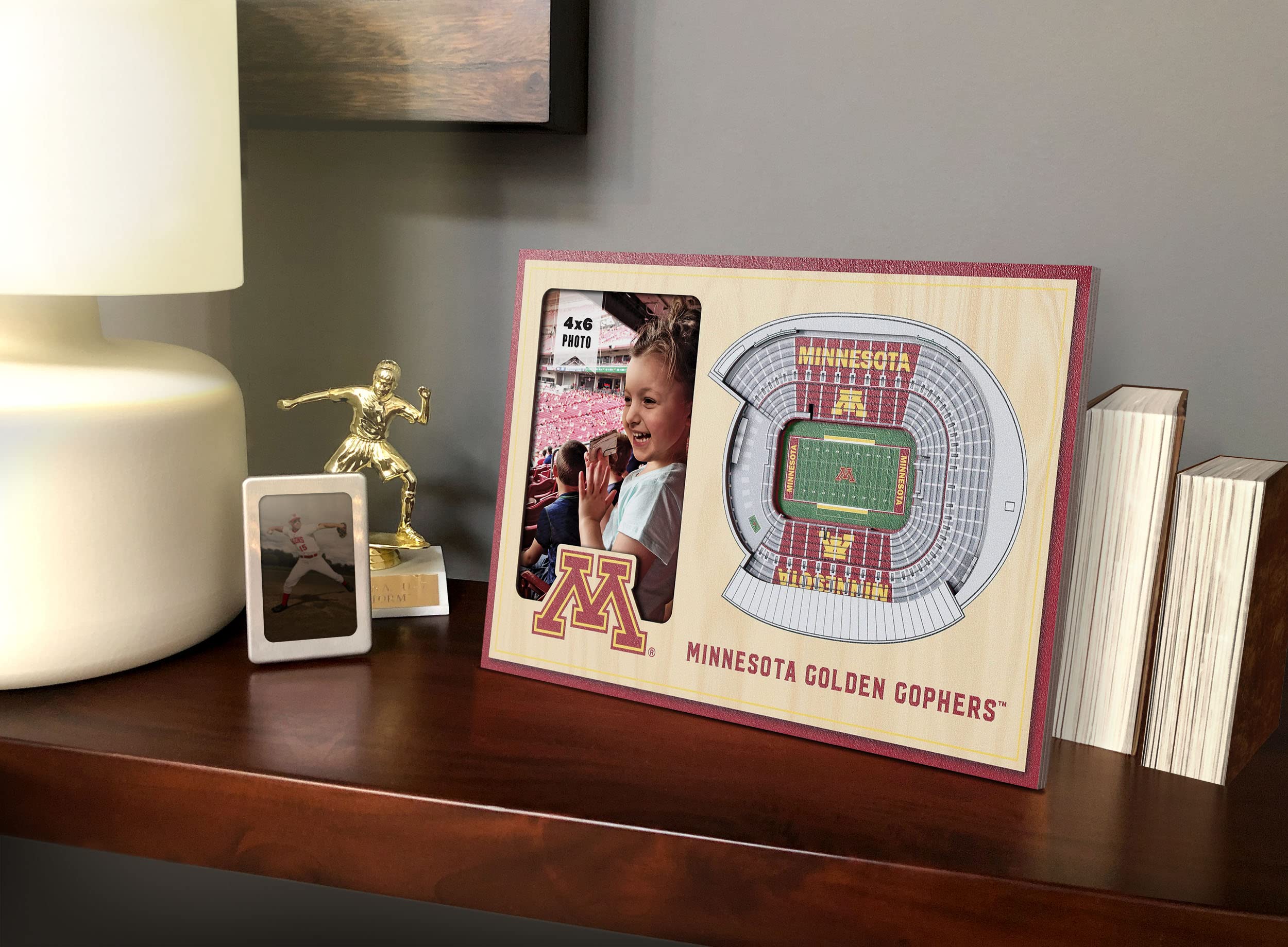YouTheFan NCAA Minnesota Golden Gophers 3D StadiumView Picture Frame - Picture Frame - Sports Collectibles, Sports Memorabilia, Sports Fan Shop, Sports Gifts