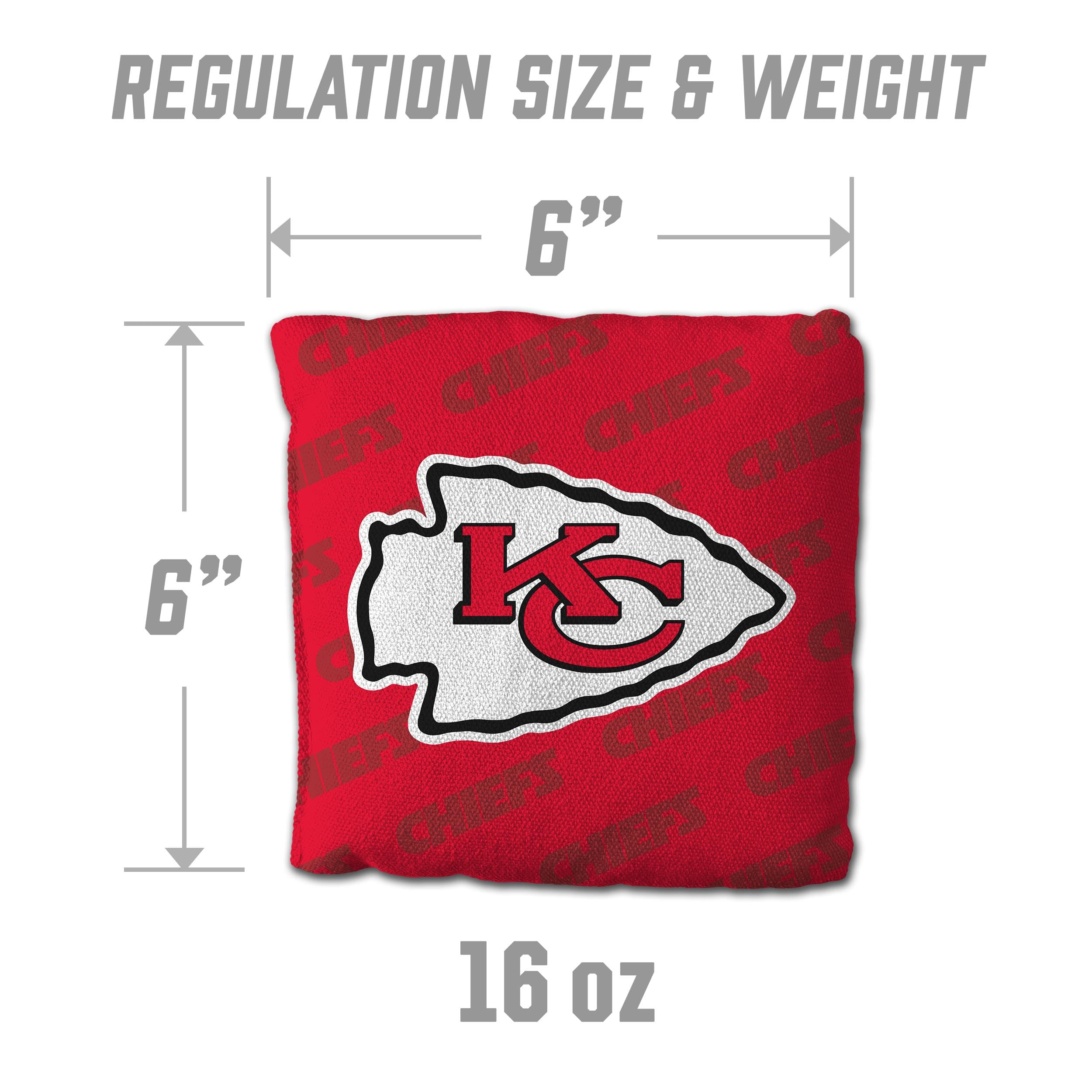 YouTheFan NFL Kansas City Chiefs Cornhole Bags - 4PK - Red - Sports Collectibles, Sports Memorabilia, Sports Fan Shop, Sports Gifts