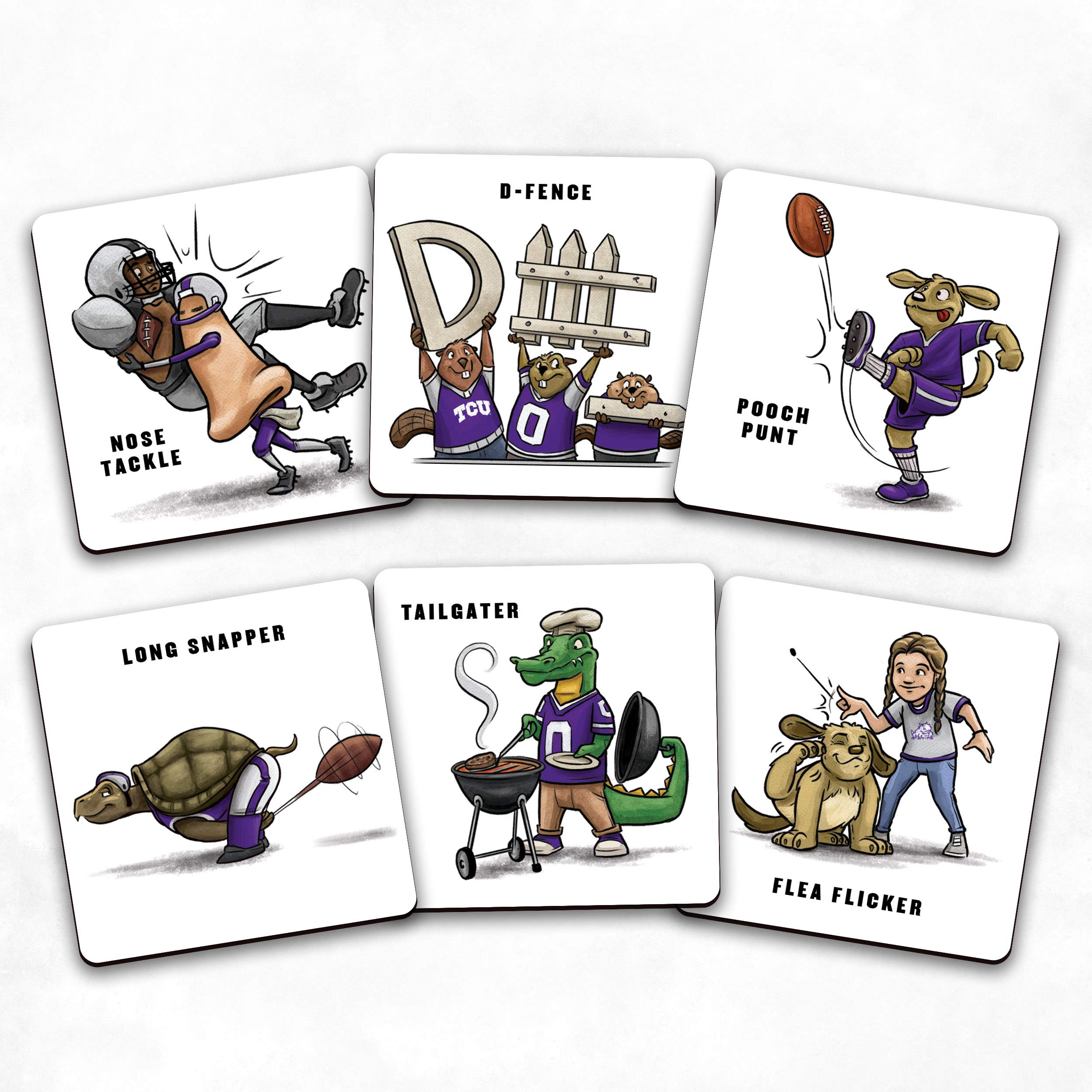 YouTheFan NCAA TCU Horned Frogs Licensed Memory Match Game - Sports Collectibles, Sports Memorabilia, Sports Fan Shop, Sports Gifts