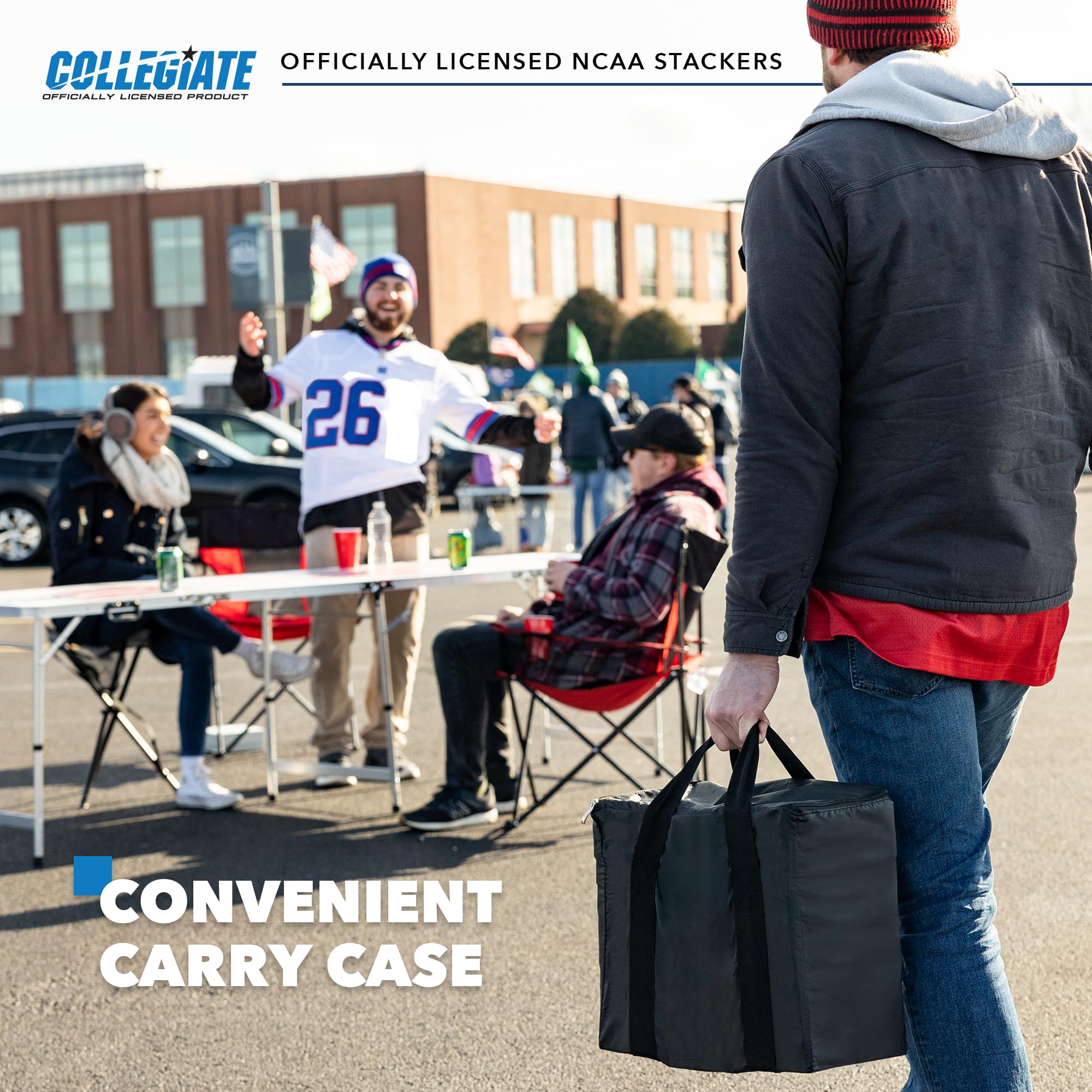 Wild Sports NCAA Virginia Tech Hokies Giant Stacking Wooden Blocks – Tumbling Tower Classic Family Game Stacks Over 5 ft. High – Great Gift for Any College Football Fan! - Sports Collectibles, Sports Memorabilia, Sports Fan Shop, Sports Gifts