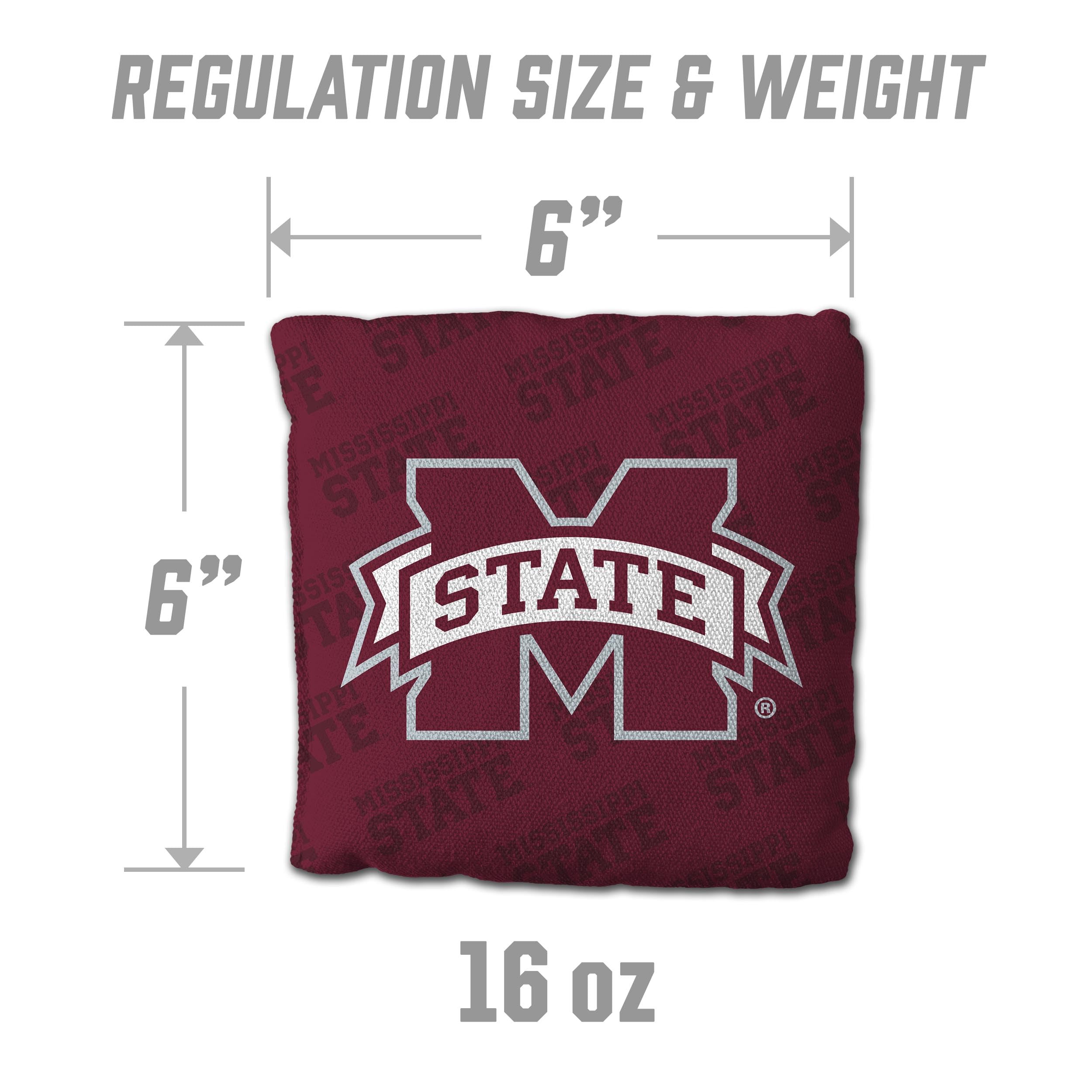 YouTheFan NCAA Mississippi State Bulldogs Cornhole Bags - 4PK - Maroon - Sports Collectibles, Sports Memorabilia, Sports Fan Shop, Sports Gifts