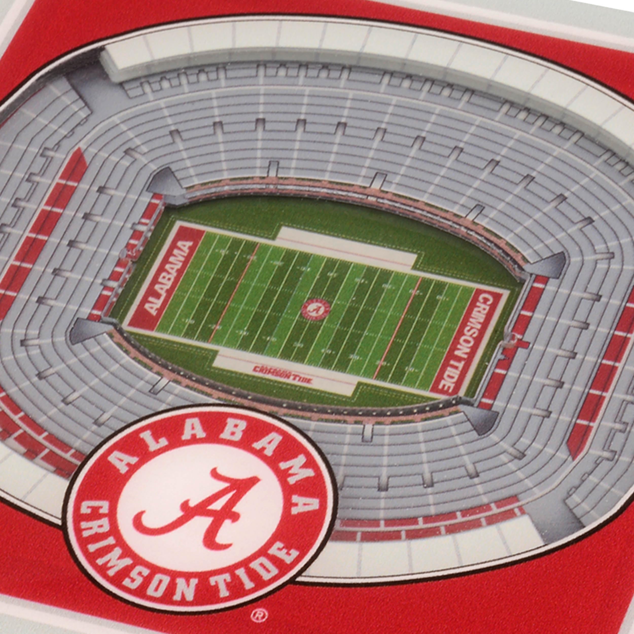 YouTheFan NCAA Alabama Crimson Tide Licensed Fan Cribbage Wood Board Game - Sports Collectibles, Sports Memorabilia, Sports Fan Shop, Sports Gifts