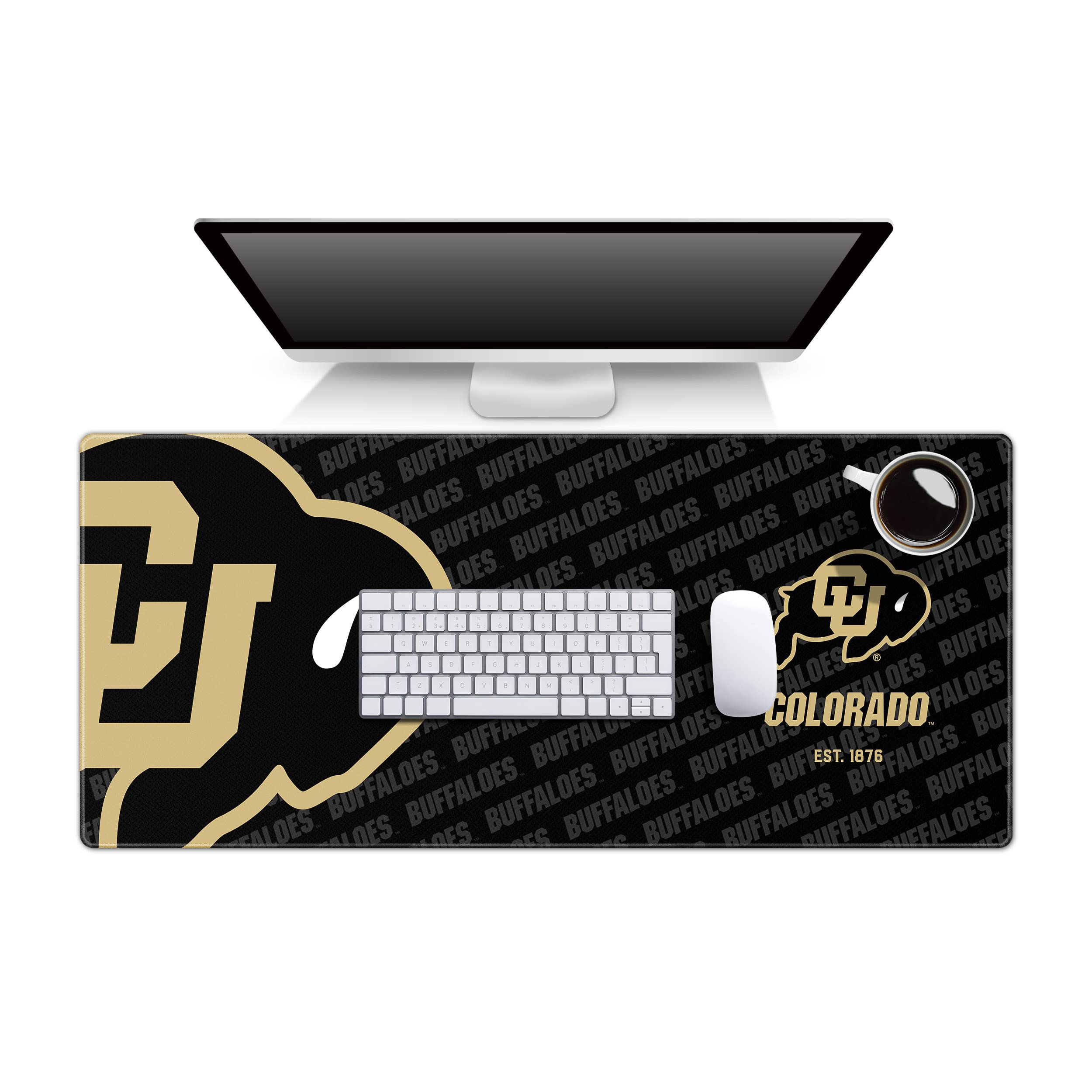 YouTheFan NCAA Colorado Buffaloes Logo Series Desk Pad - Sports Collectibles, Sports Memorabilia, Sports Fan Shop, Sports Gifts