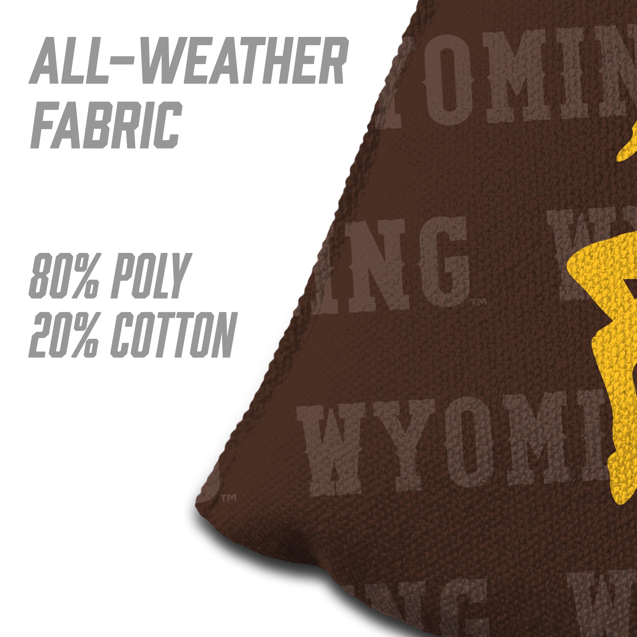 YouTheFan NCAA Wyoming Cowboys Cornhole Bags - 4PK - Brown - Sports Collectibles, Sports Memorabilia, Sports Fan Shop, Sports Gifts