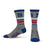 For Bare Feet Mens NFL New York Giants 5 Star Crew Sock Marble Grey Large - Sports Gifts, Sports Memorabilia, Sports Collectibles, Fan Shop