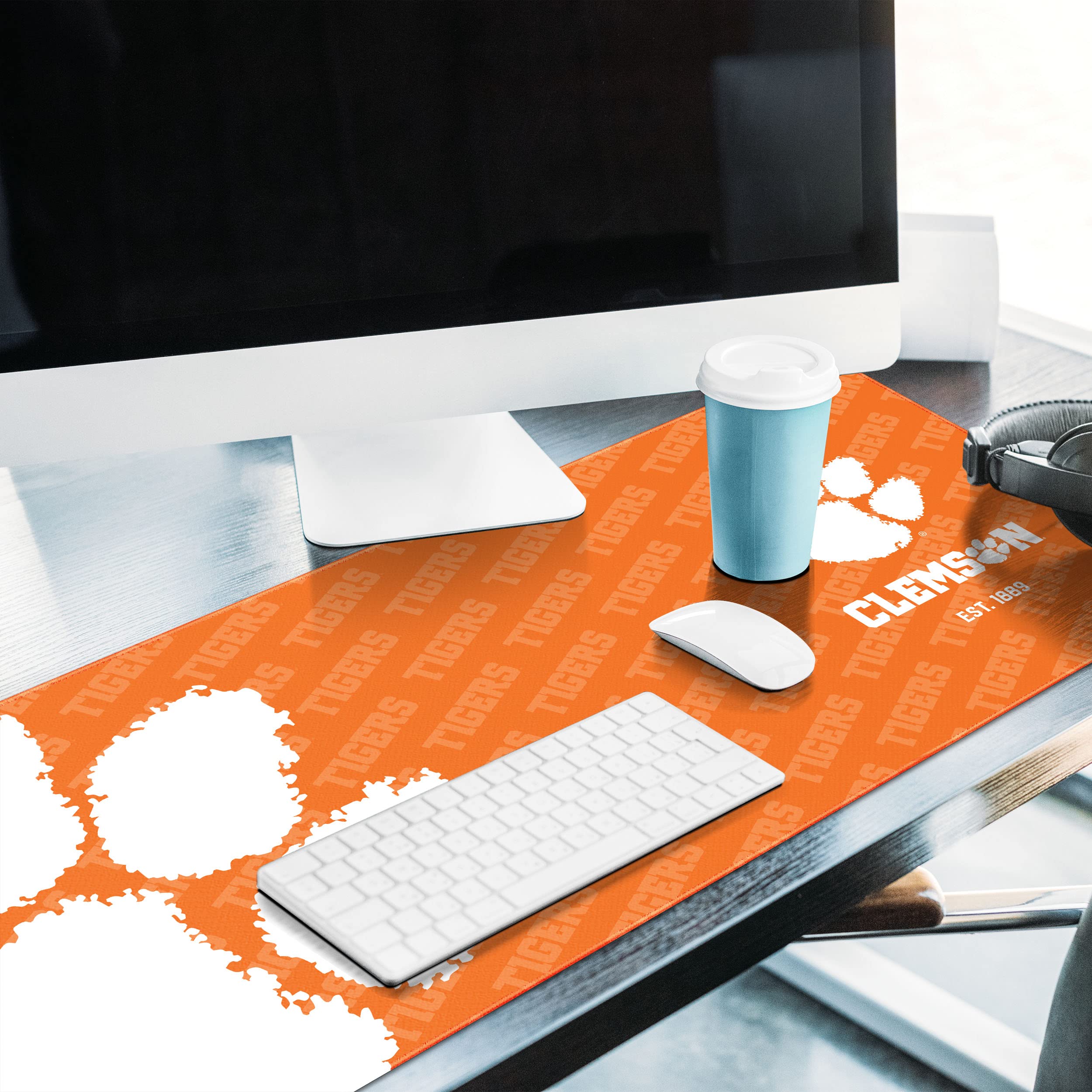 YouTheFan NCAA Clemson Tigers Logo Series Desk Pad - Sports Collectibles, Sports Memorabilia, Sports Fan Shop, Sports Gifts