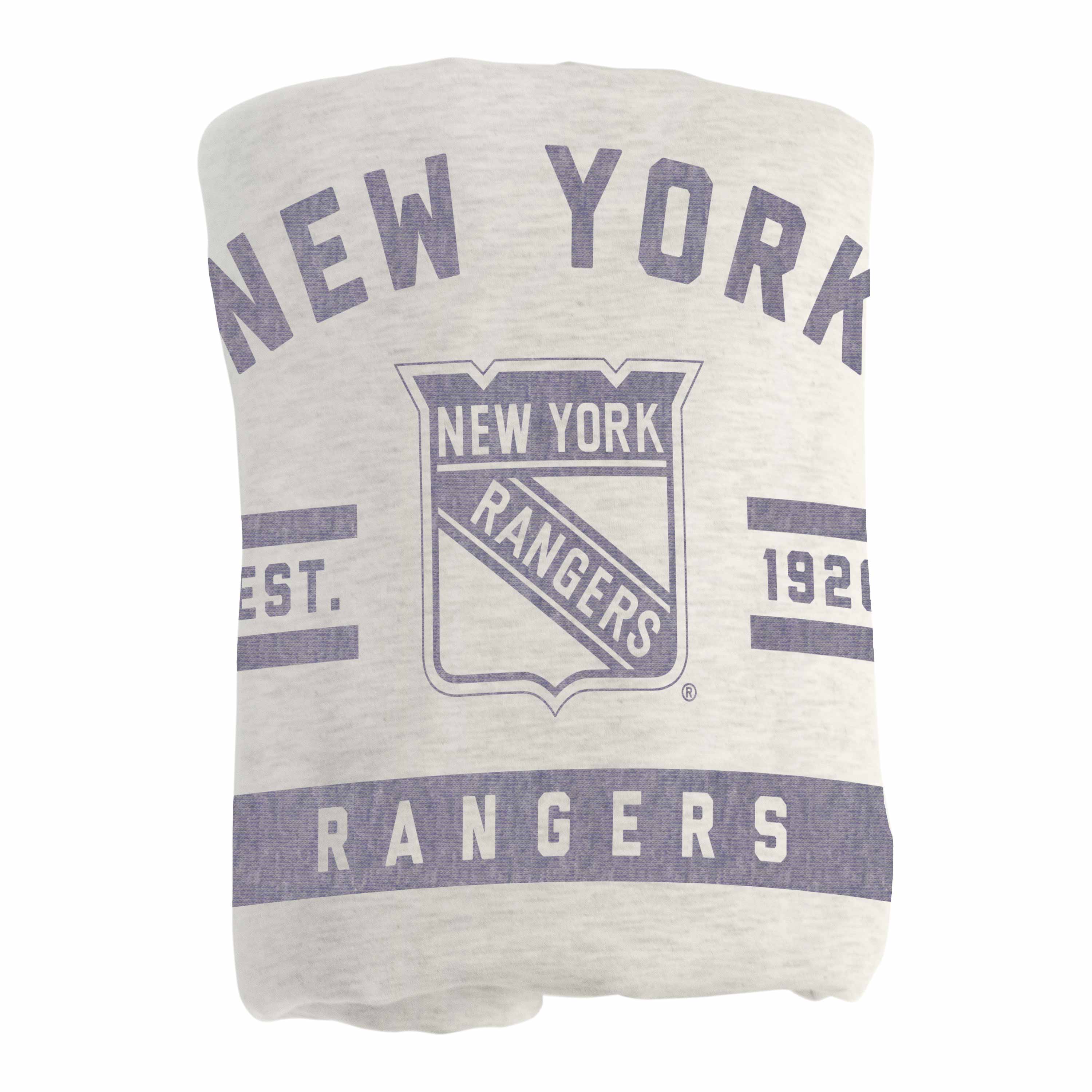 New York Rangers Oatmeal Sweatshirt Blanket - Sports Gifts, Sports Memorabilia, Sports Collectibles, Fan Shop