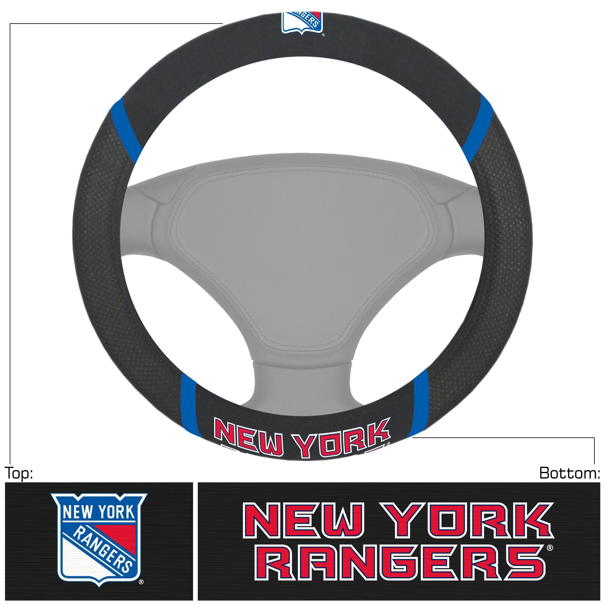 NHL - New York Rangers Steering Wheel Cover