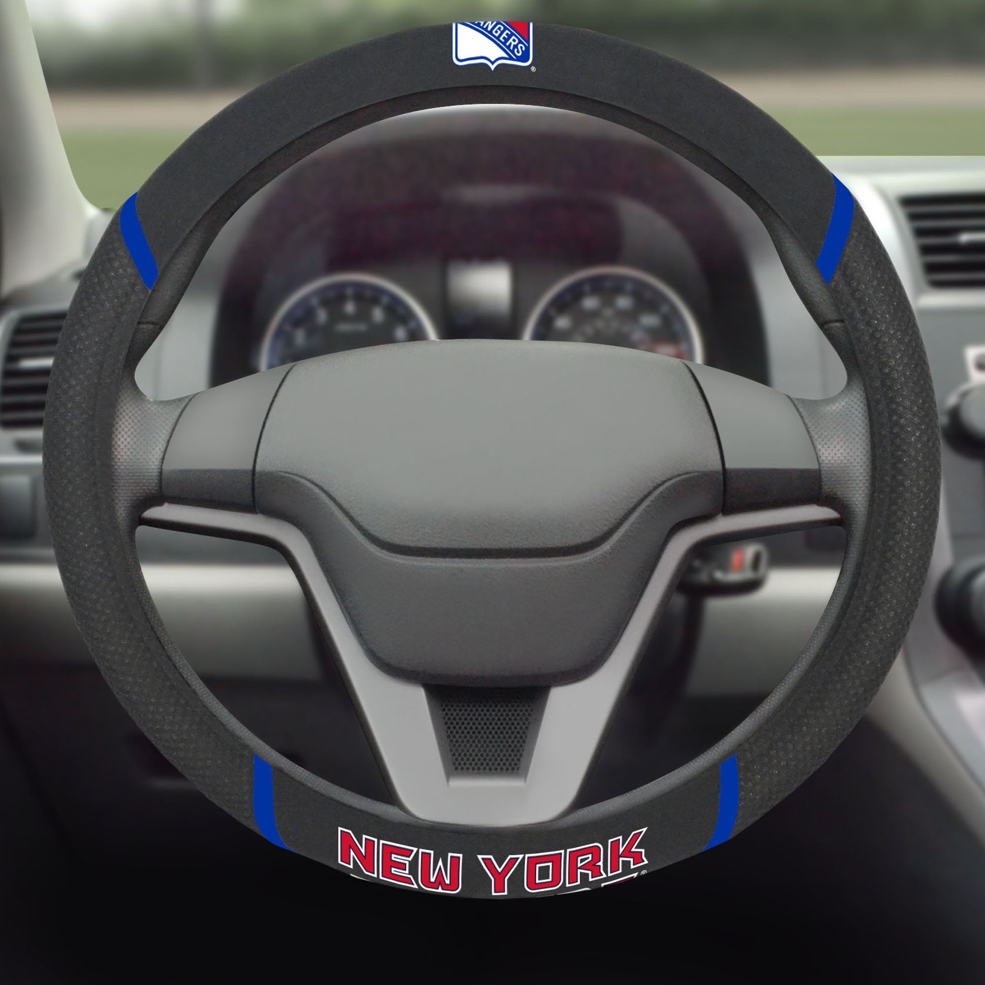 NHL - New York Rangers Steering Wheel Cover - Sports Gifts, Sports Memorabilia, Sports Collectibles, Fan Shop