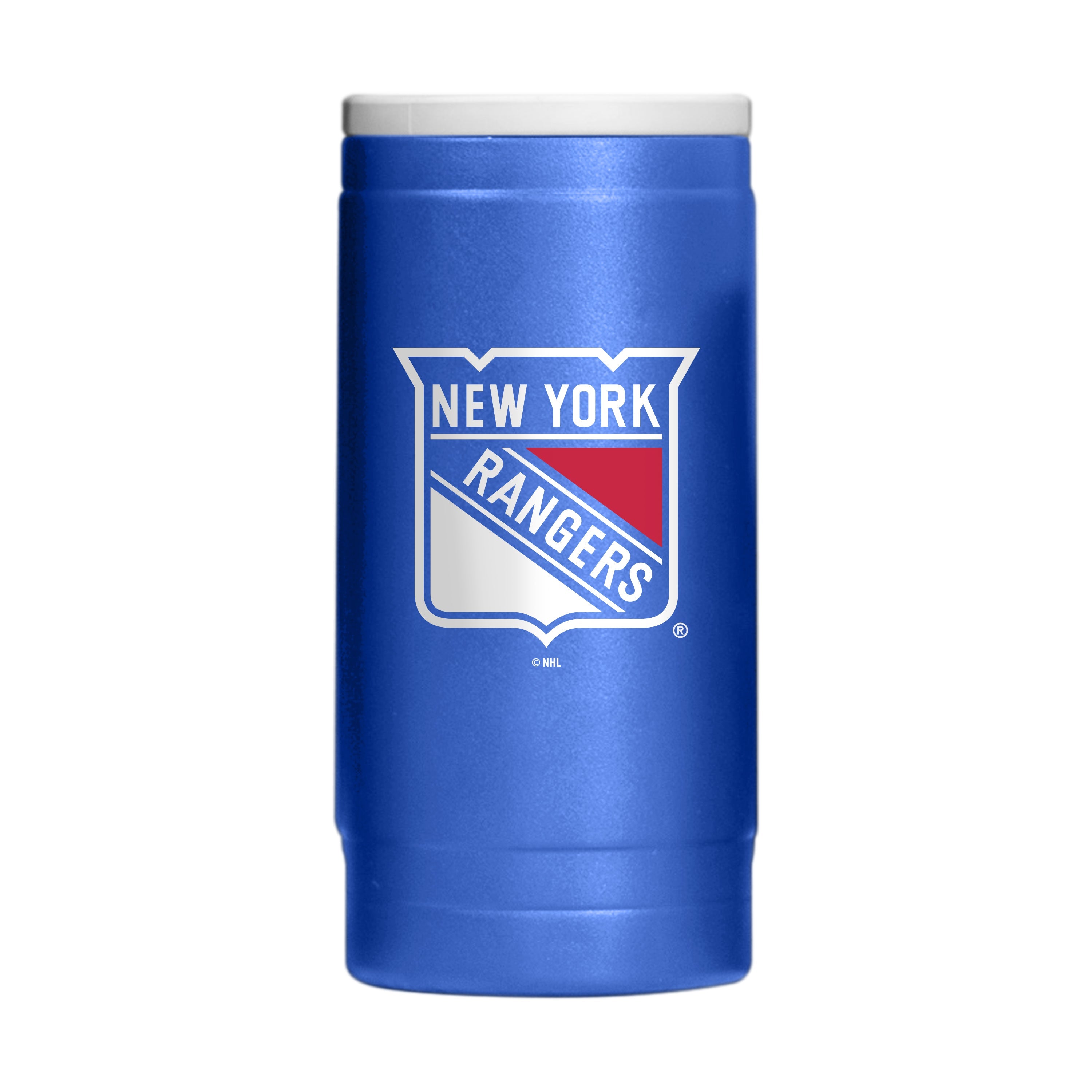 New York Rangers 12oz Flipside Powder Coat Slim Can Coolie