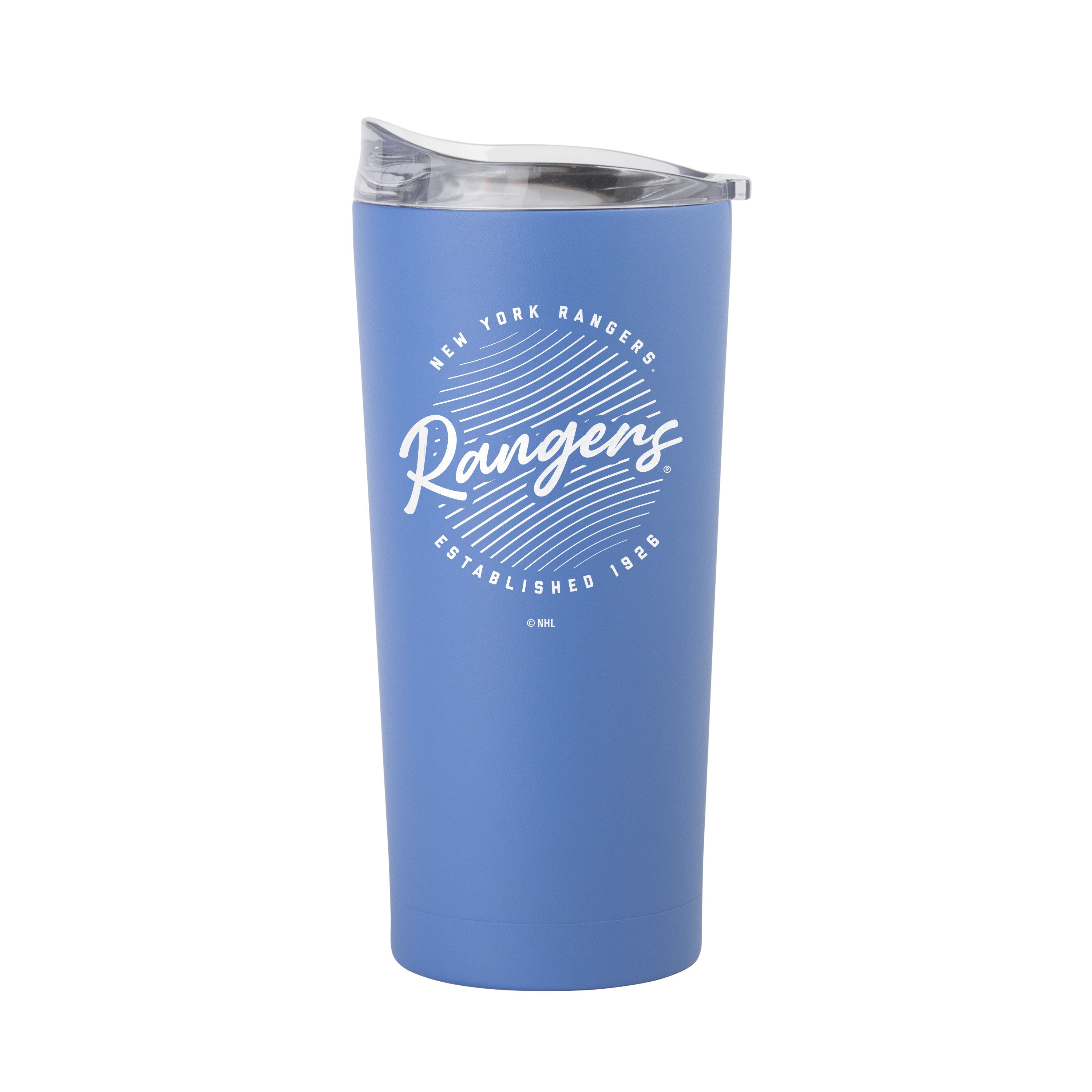 New York Rangers 20oz Retro Script Arctic Powder Coat Tumbler