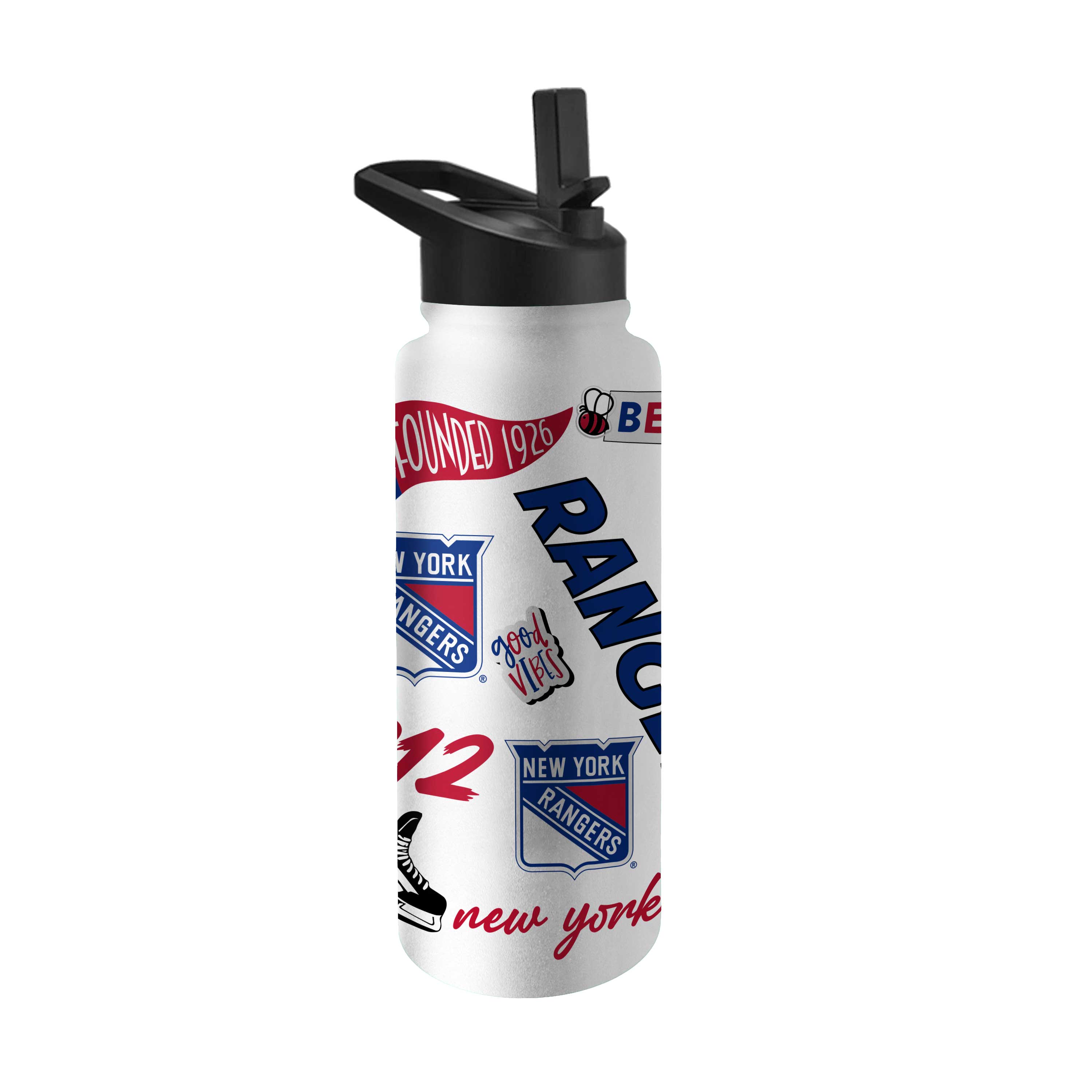 New York Rangers 34oz Native Quencher Bottle - Sports Gifts, Sports Memorabilia, Sports Collectibles, Fan Shop
