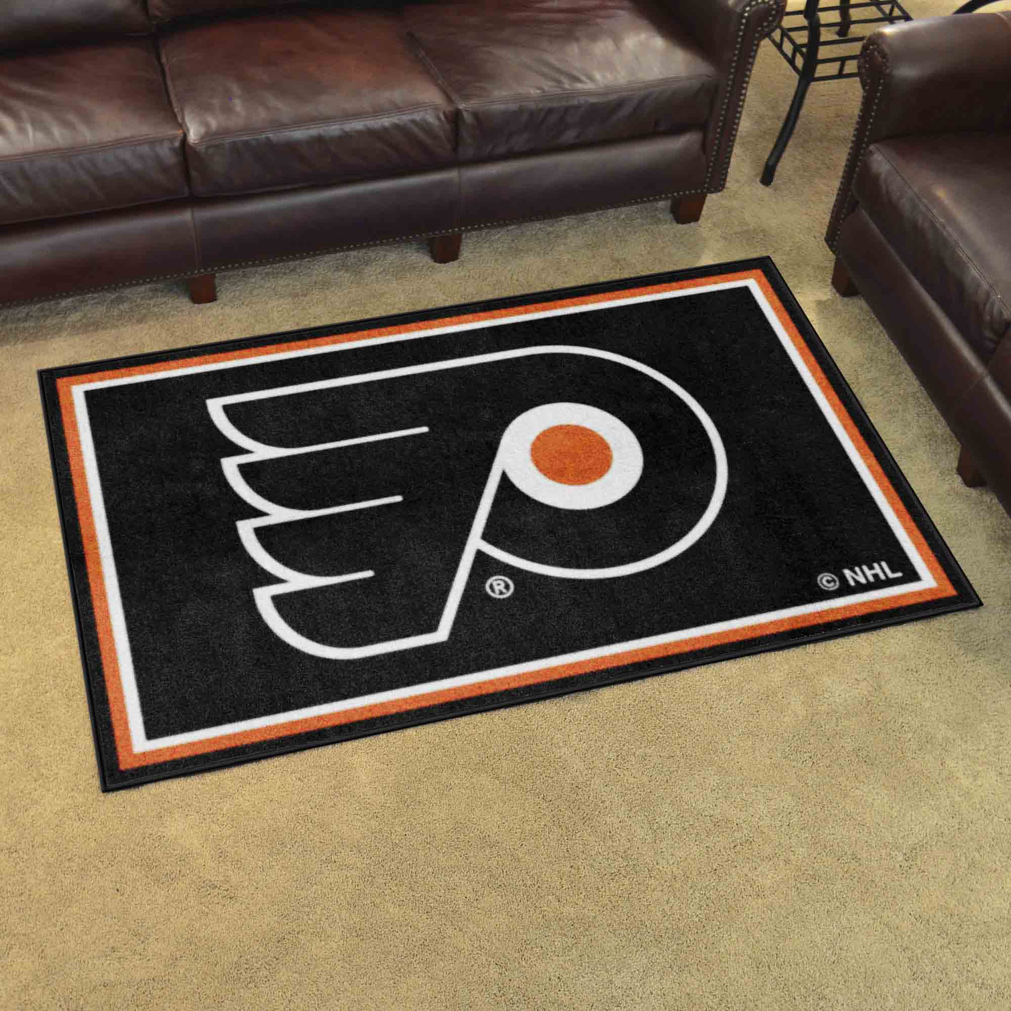 NHL - Philadelphia Flyers 4x6 Rug - Sports Gifts, Sports Memorabilia, Sports Collectibles, Fan Shop