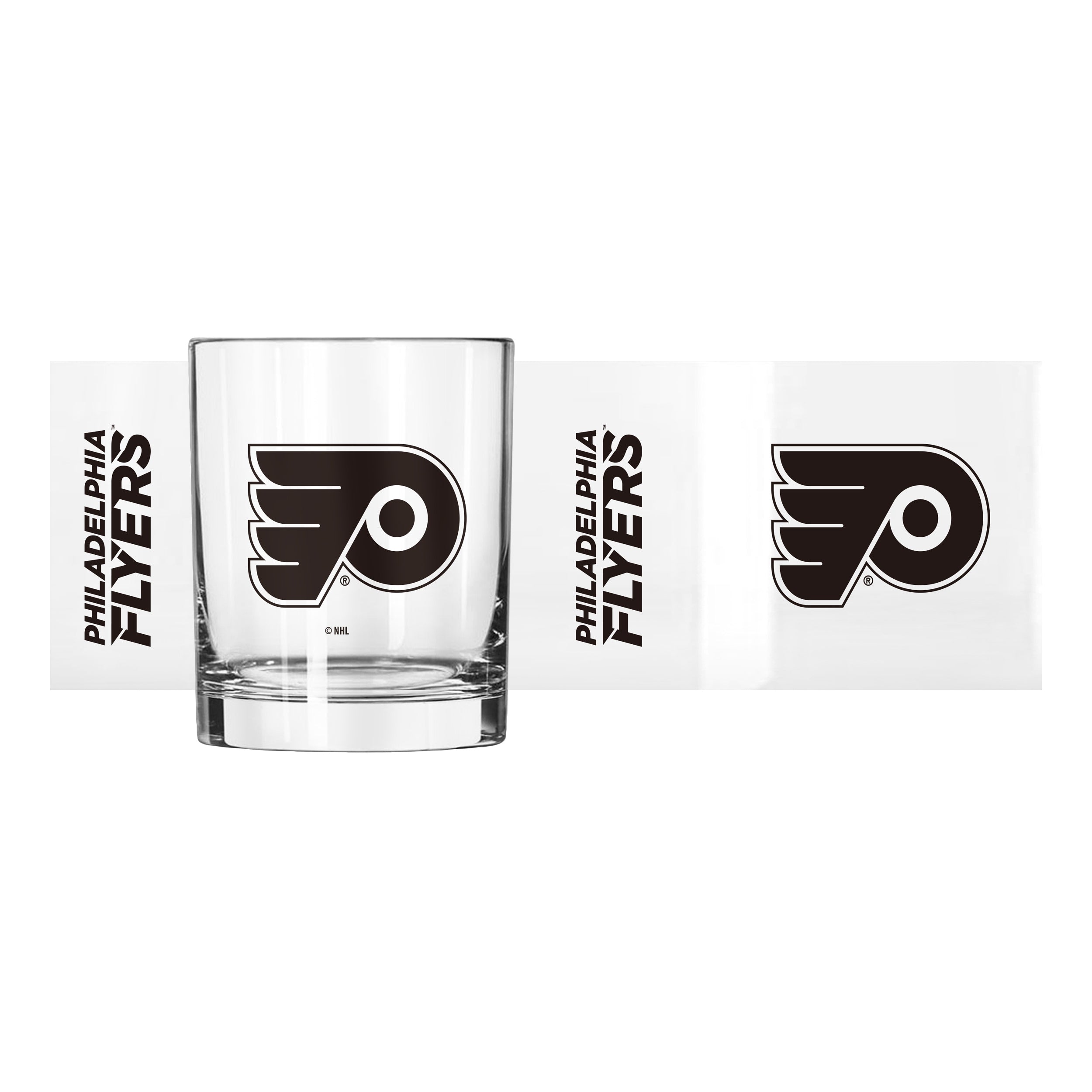 Philadelphia Flyers 14oz Gameday Rocks Glass - Sports Gifts, Sports Memorabilia, Sports Collectibles, Fan Shop